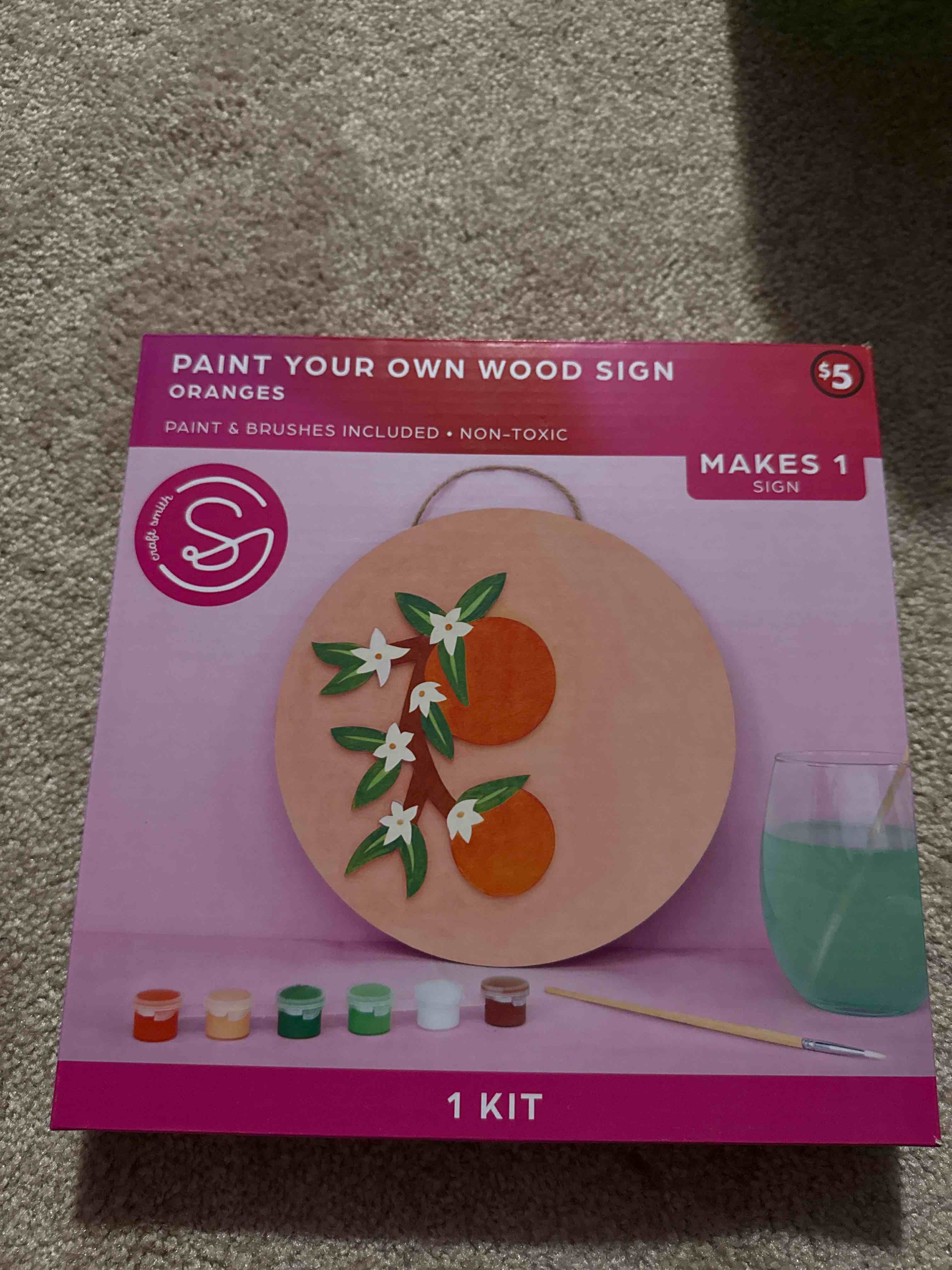 Paint your Own Wood Sign Oranges