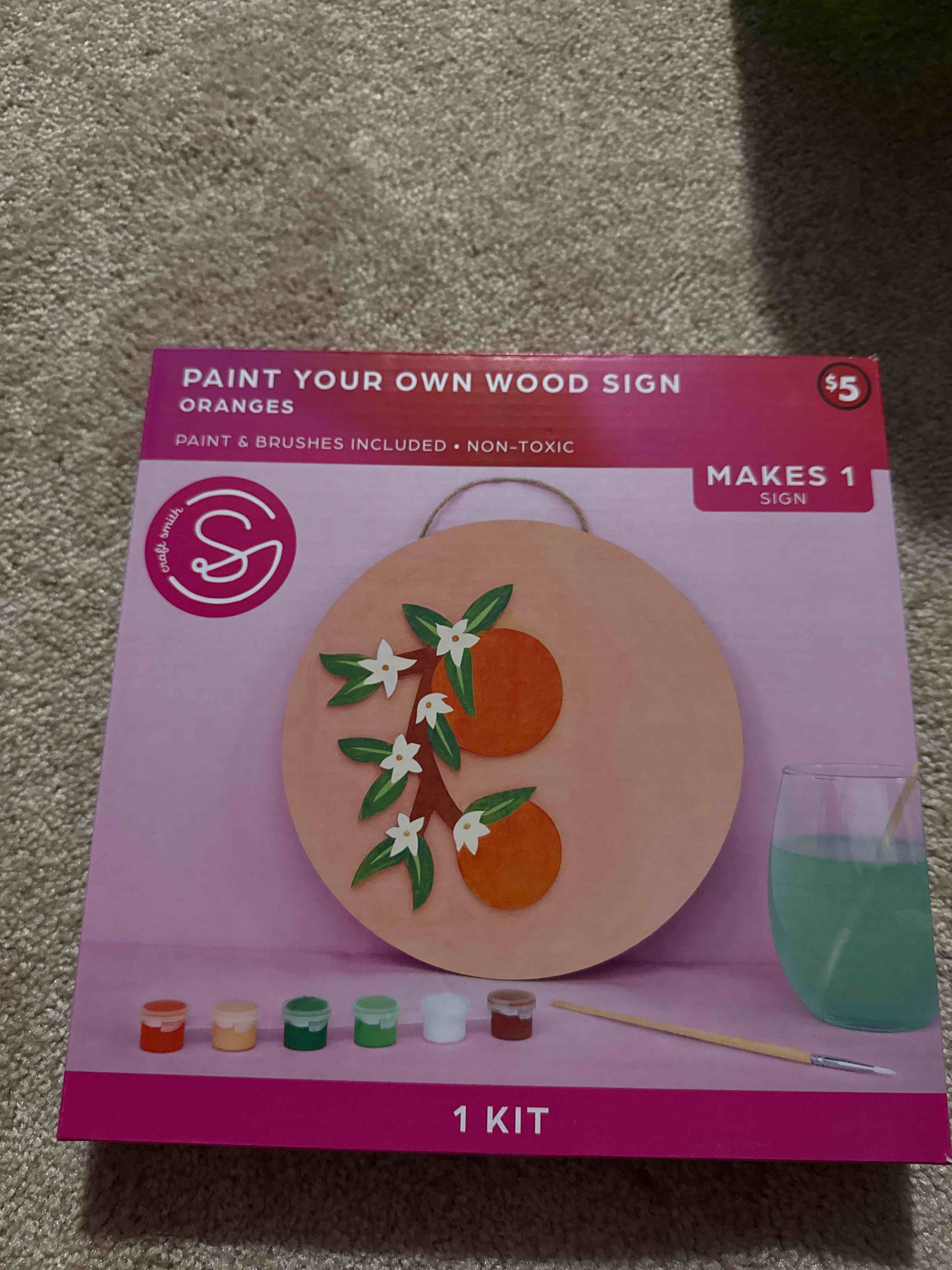 Paint your Own Wood Sign Oranges
