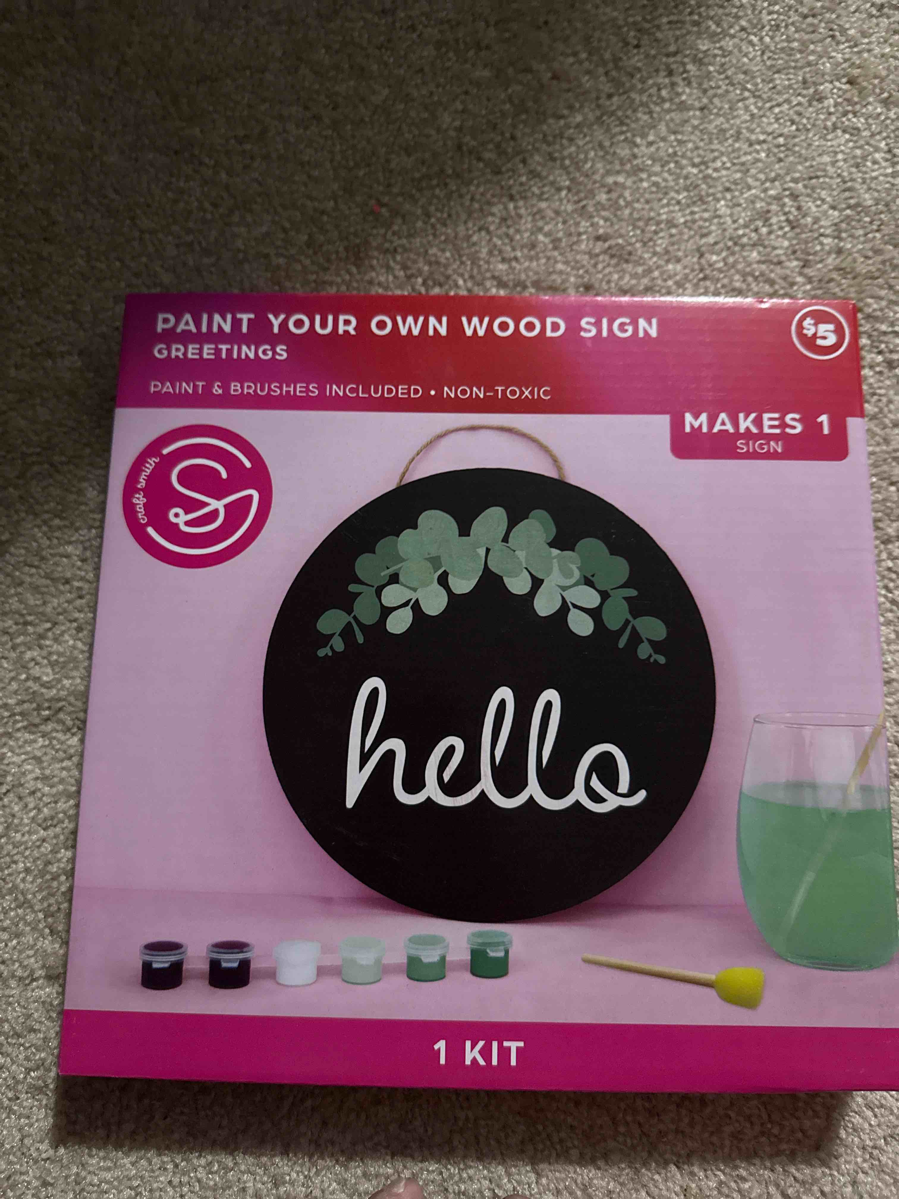 Paint Your Own Wood Sign - Hello
