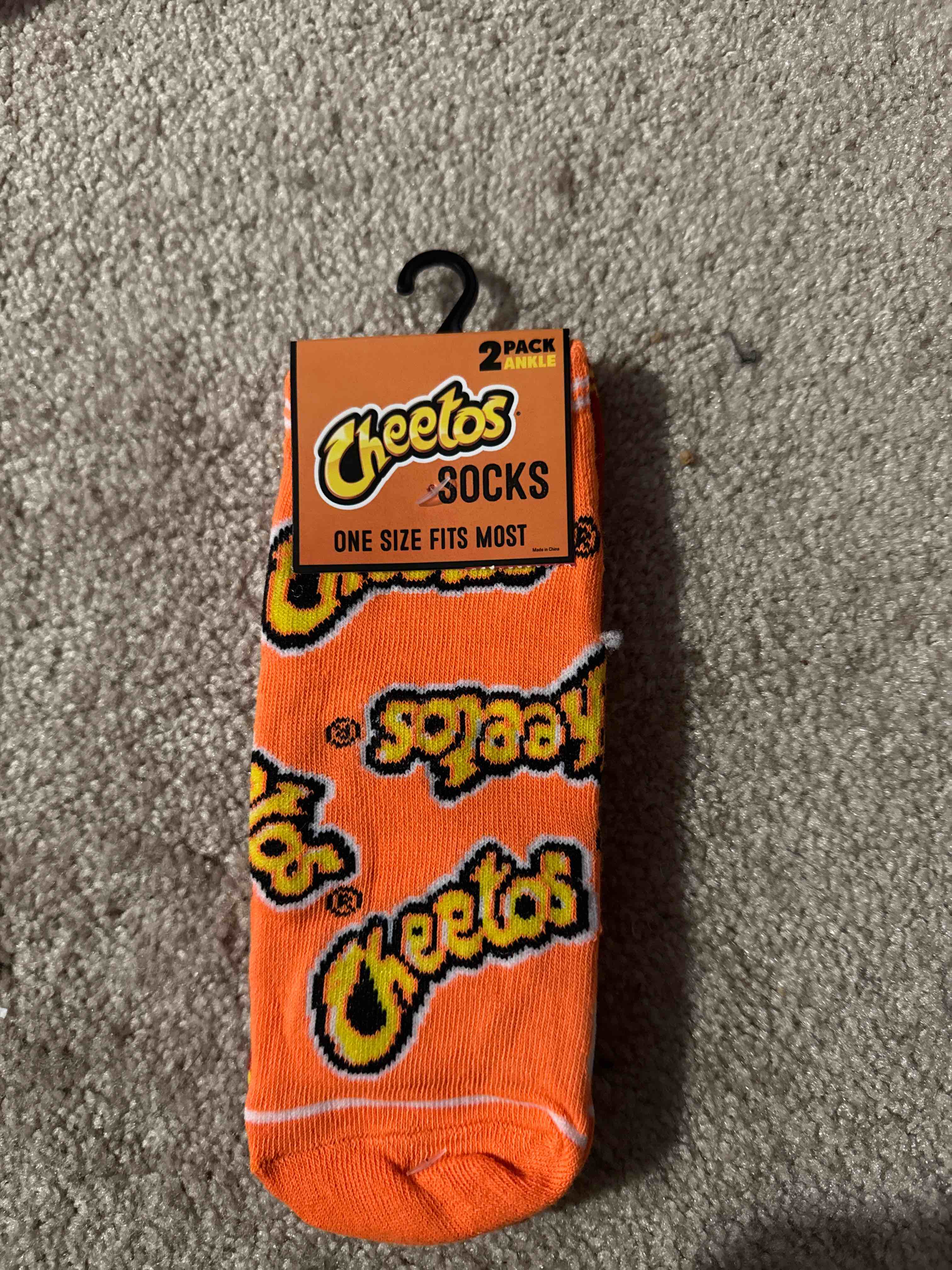 Cheetos ankle socks 2pk one size fits most