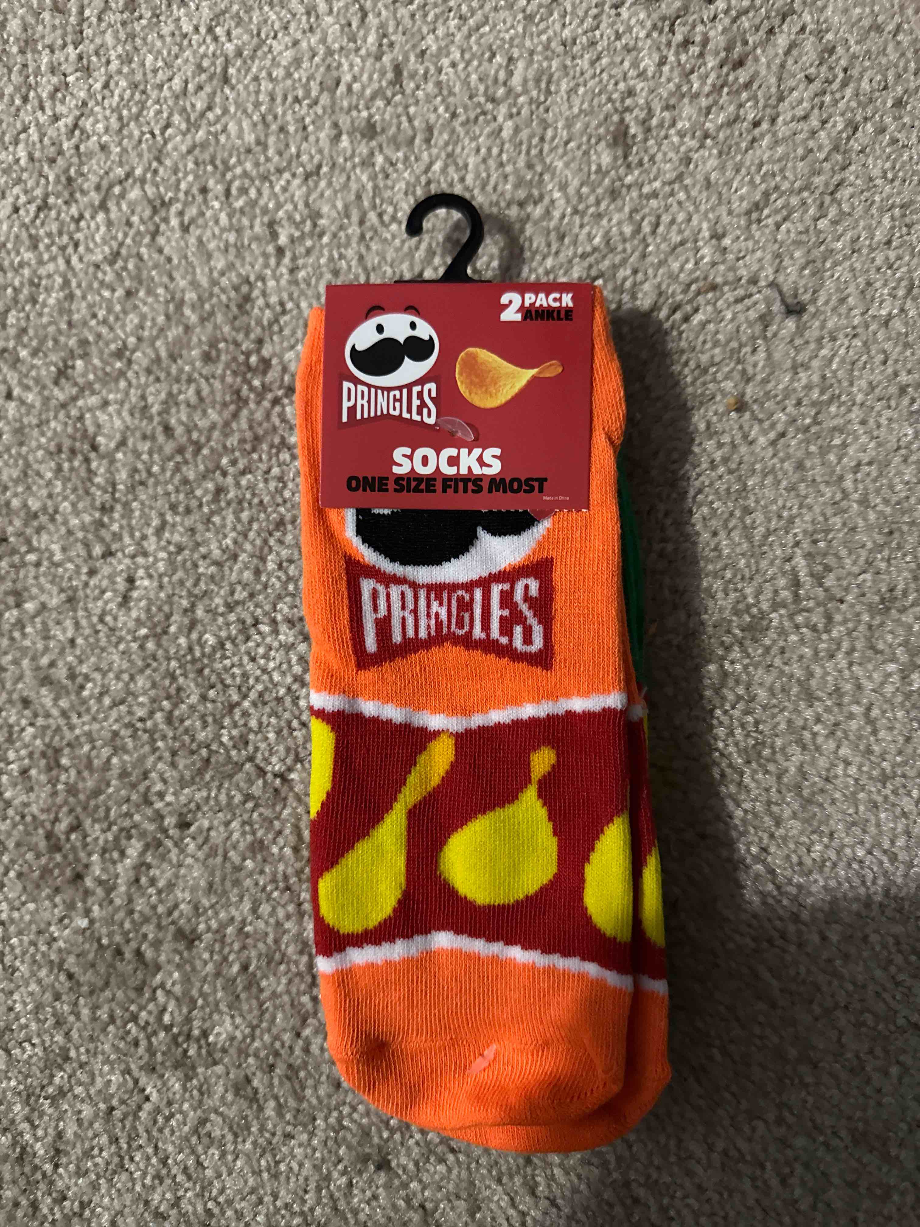 Pringles ankle socks 2 pair one size fits most 