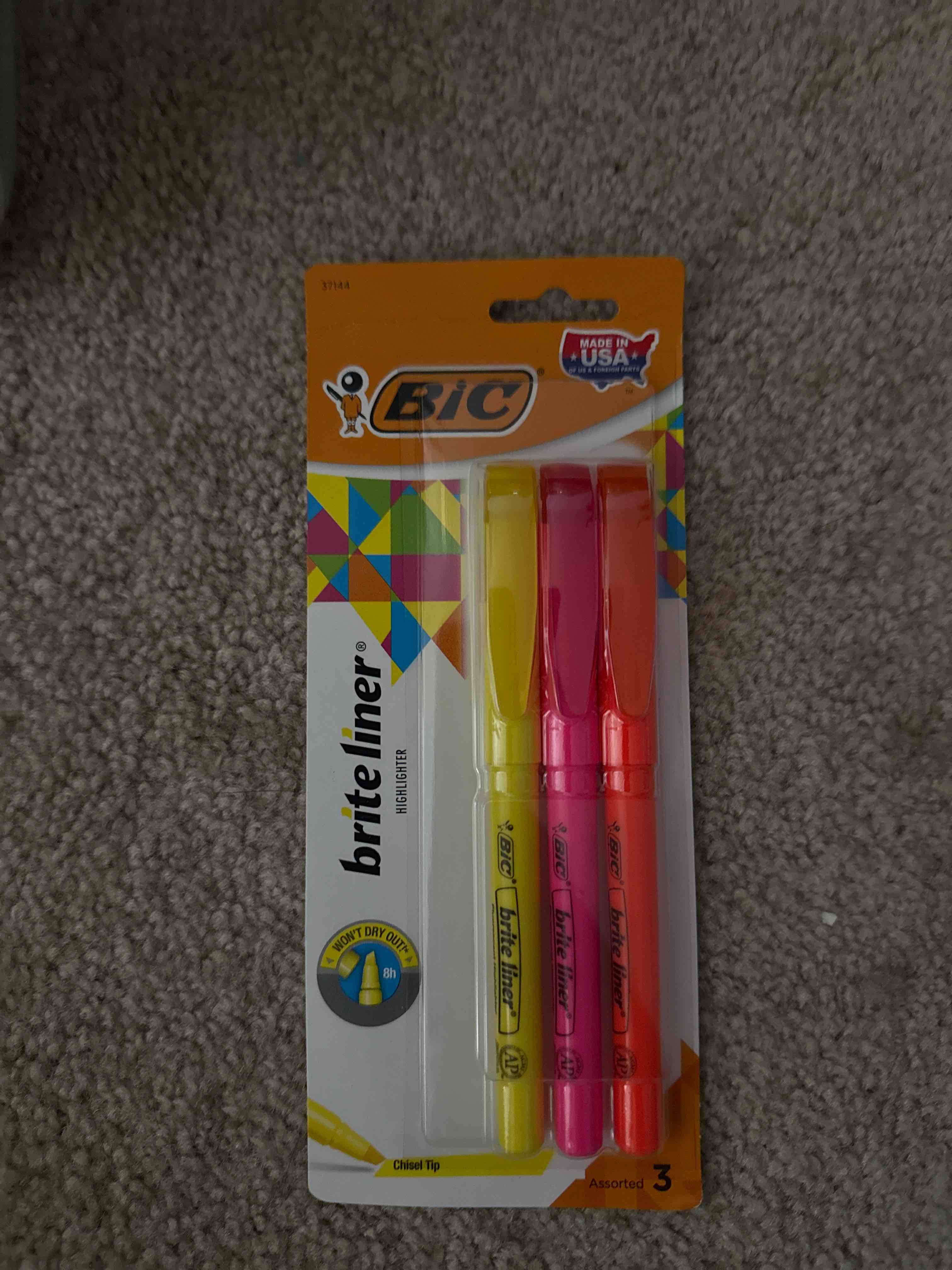 bic 3pk highlighters