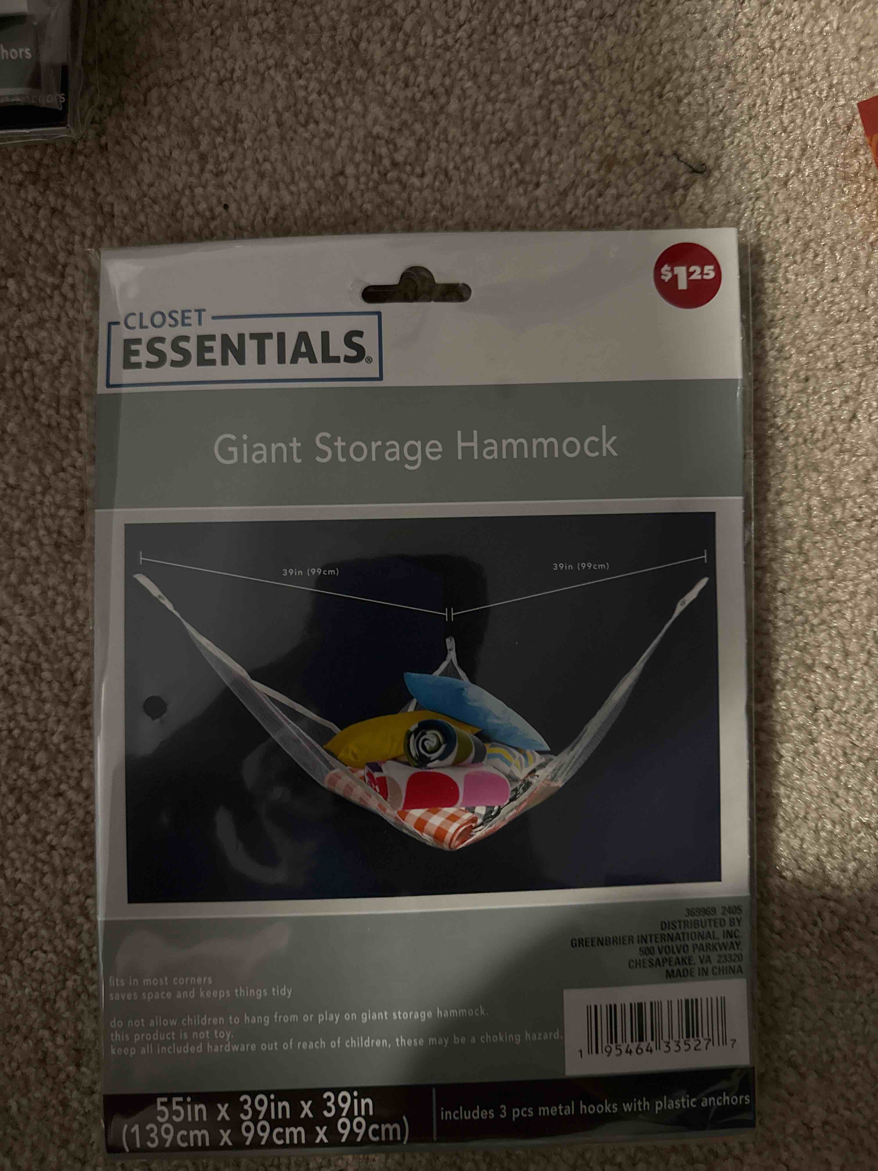 giant storage hammock