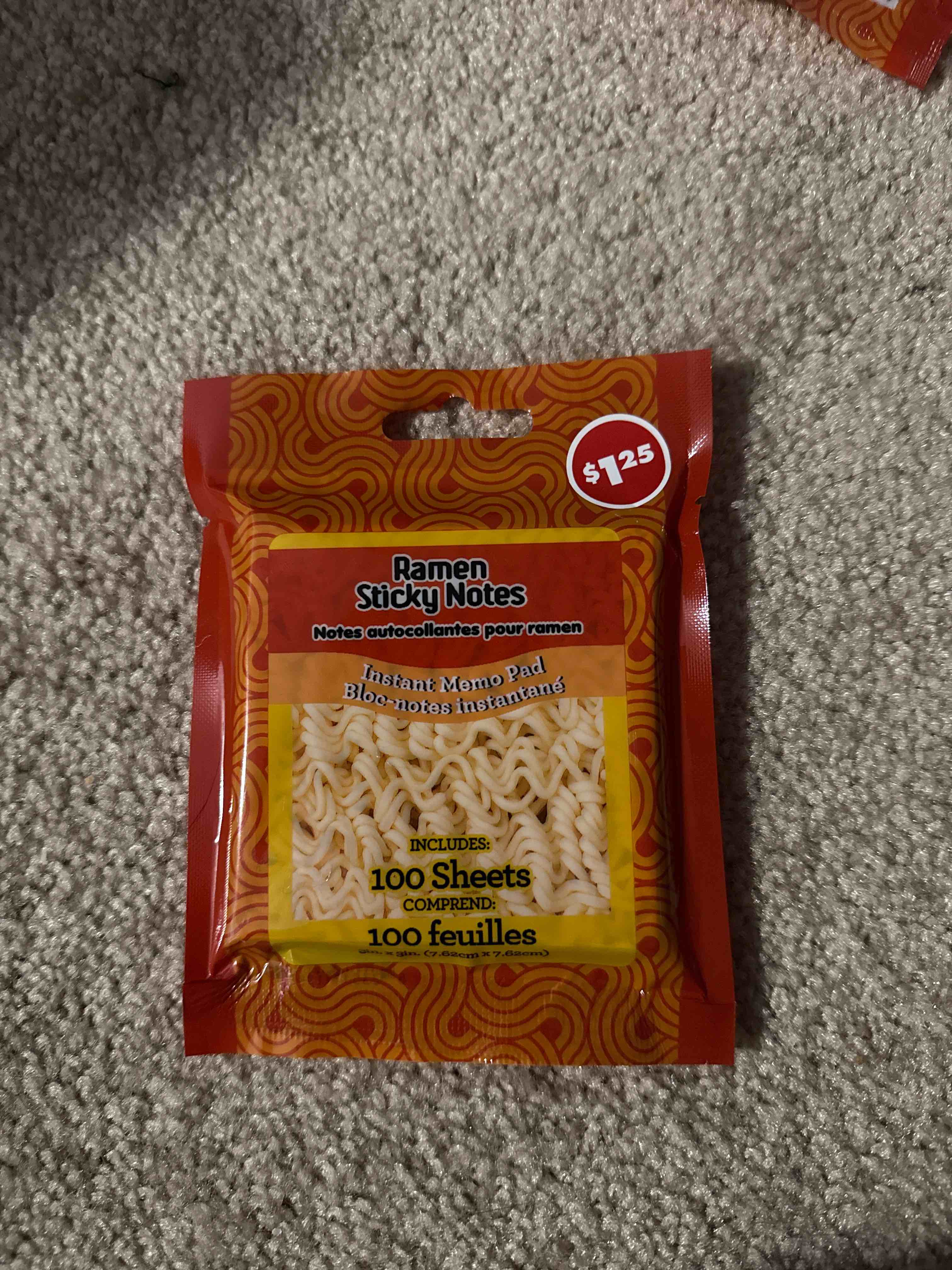 ramen sticky notes 100 sheets 