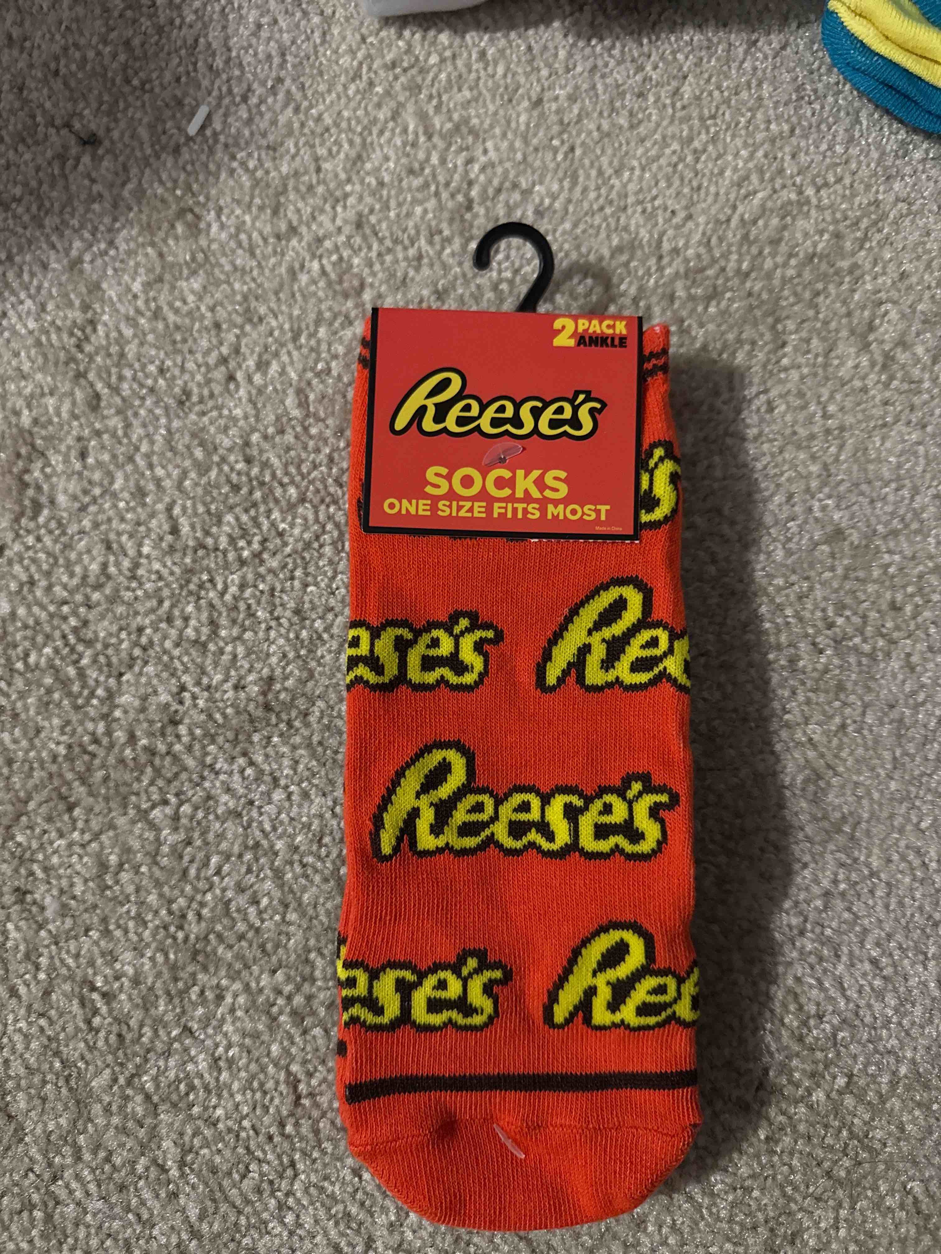 Reese’s 2 pk ankle socks one size fits most