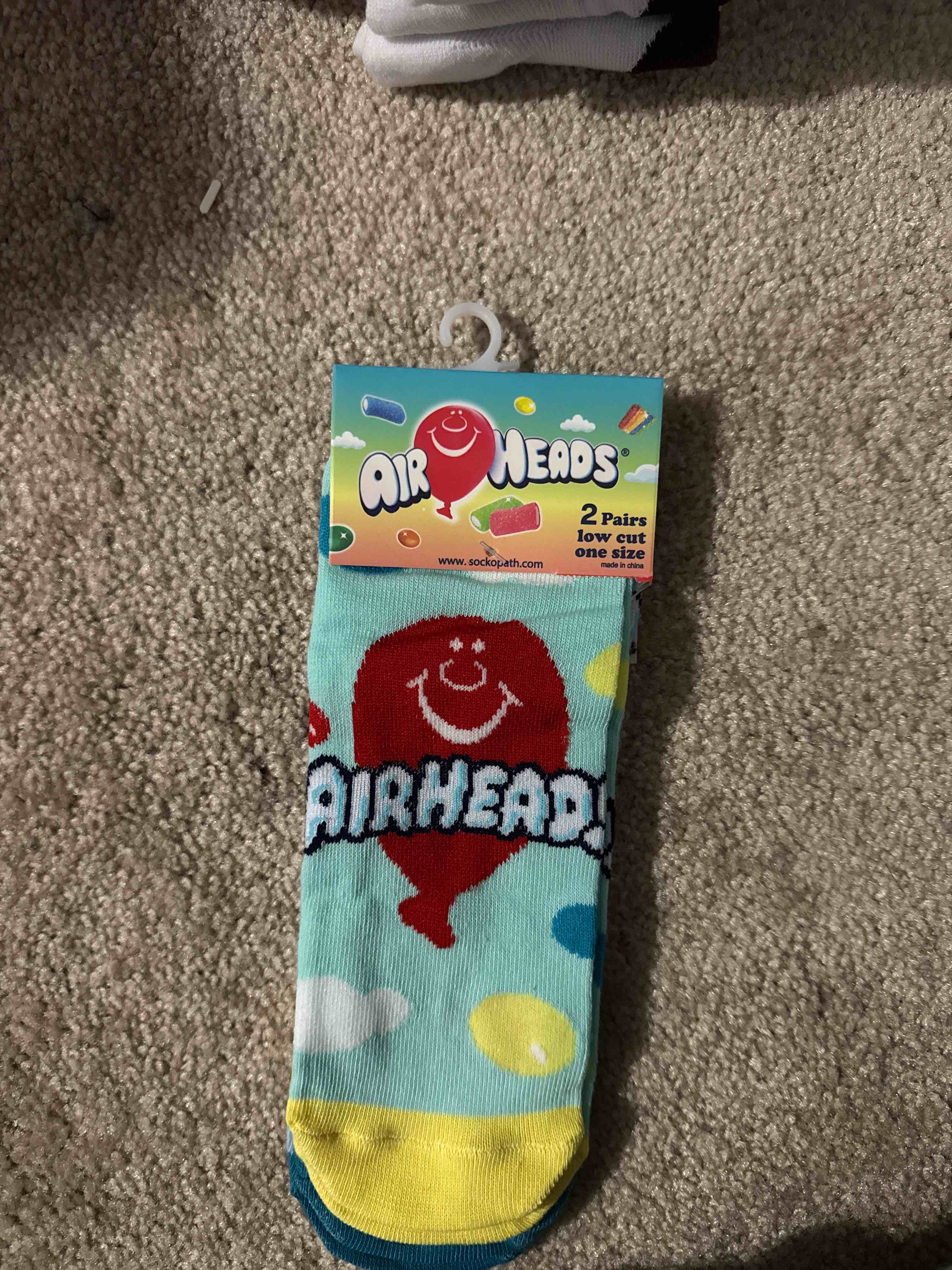 airheads low cut socks 2 pair one size men 8-12 woman 9-14