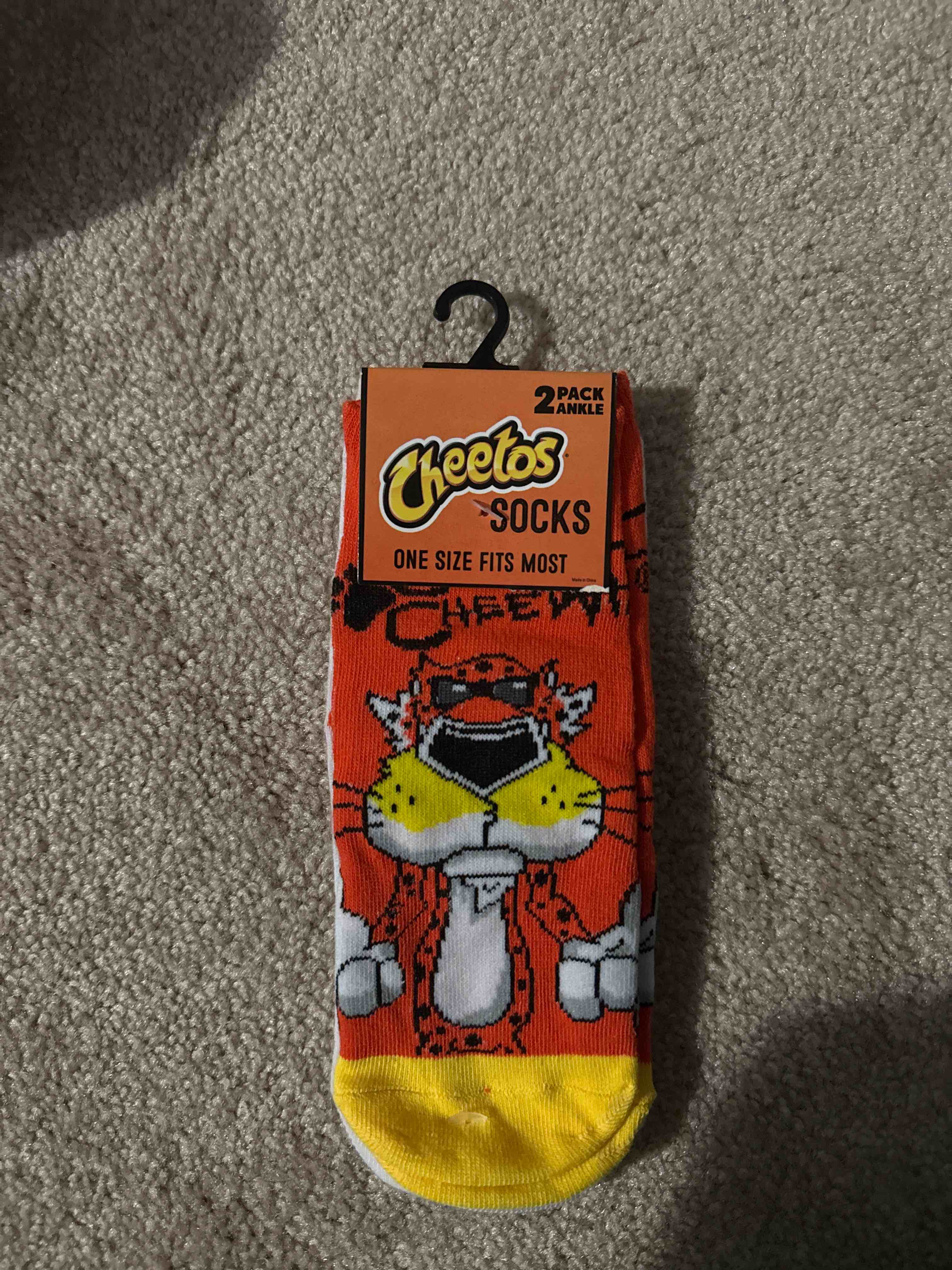 Cheetos socks 2 pk ankle socks one size fits most