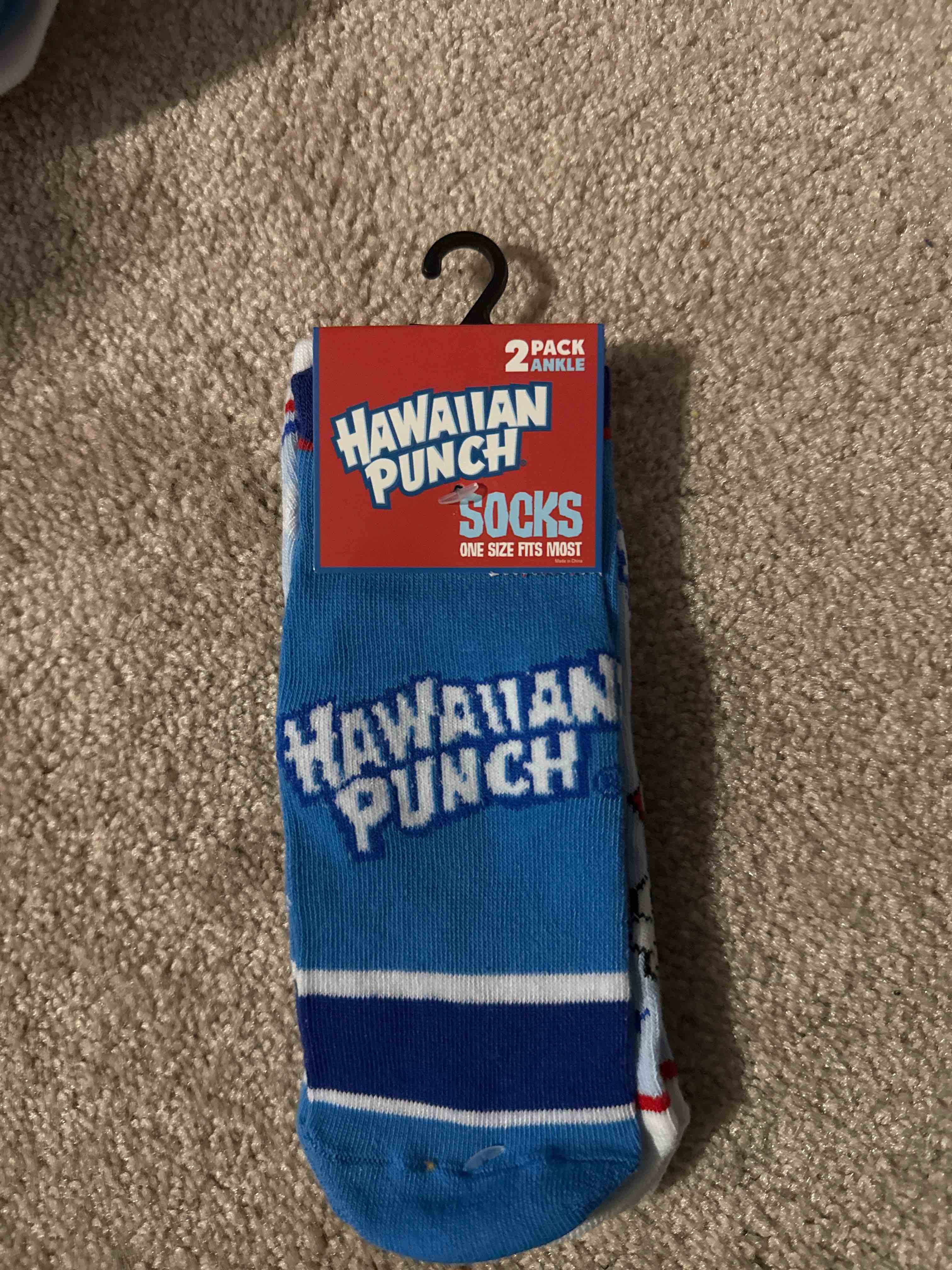 Hawaiian Punch socks 2 pk ankle socks one size fits most