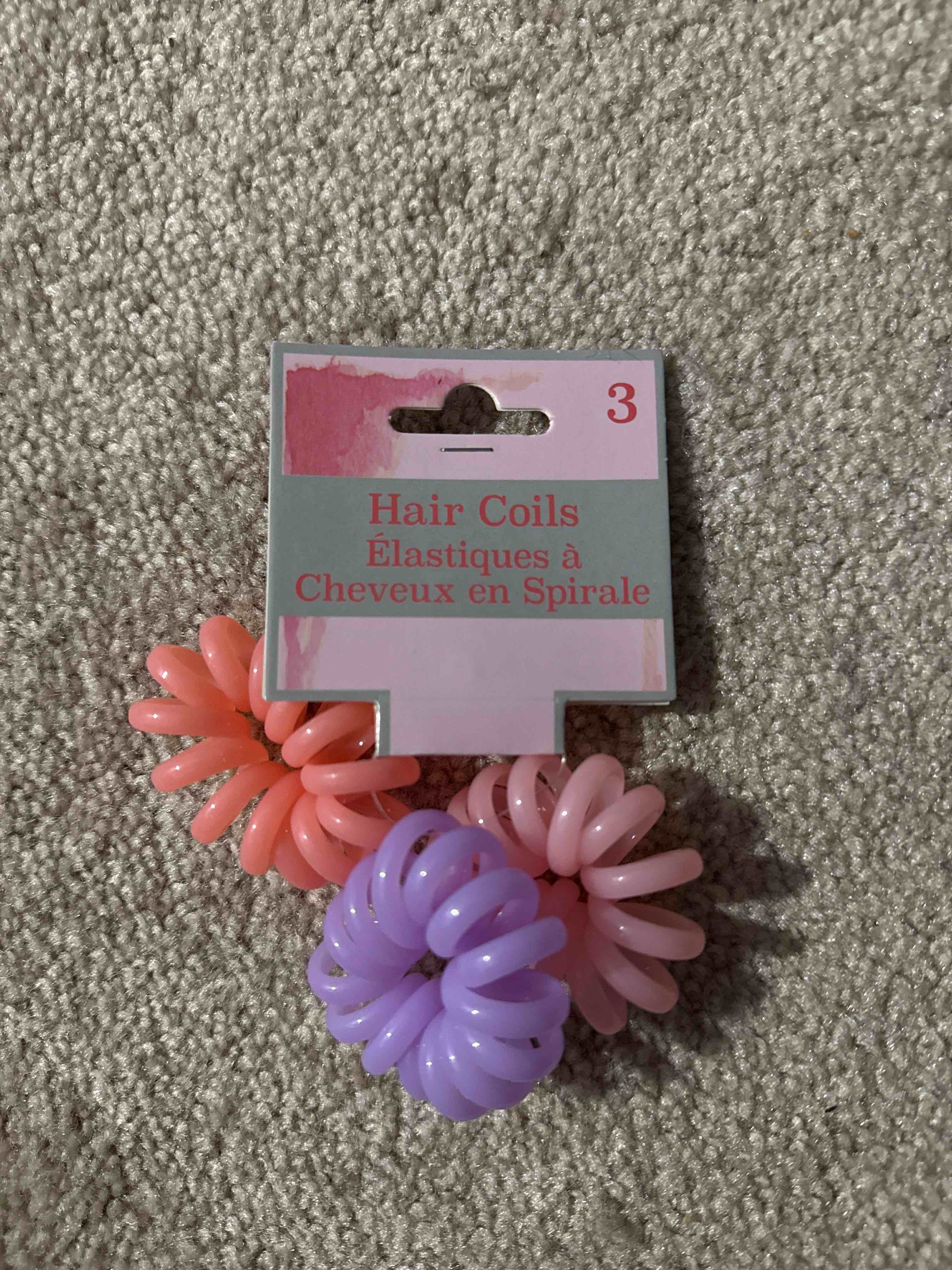 multi color hair coils 3pk