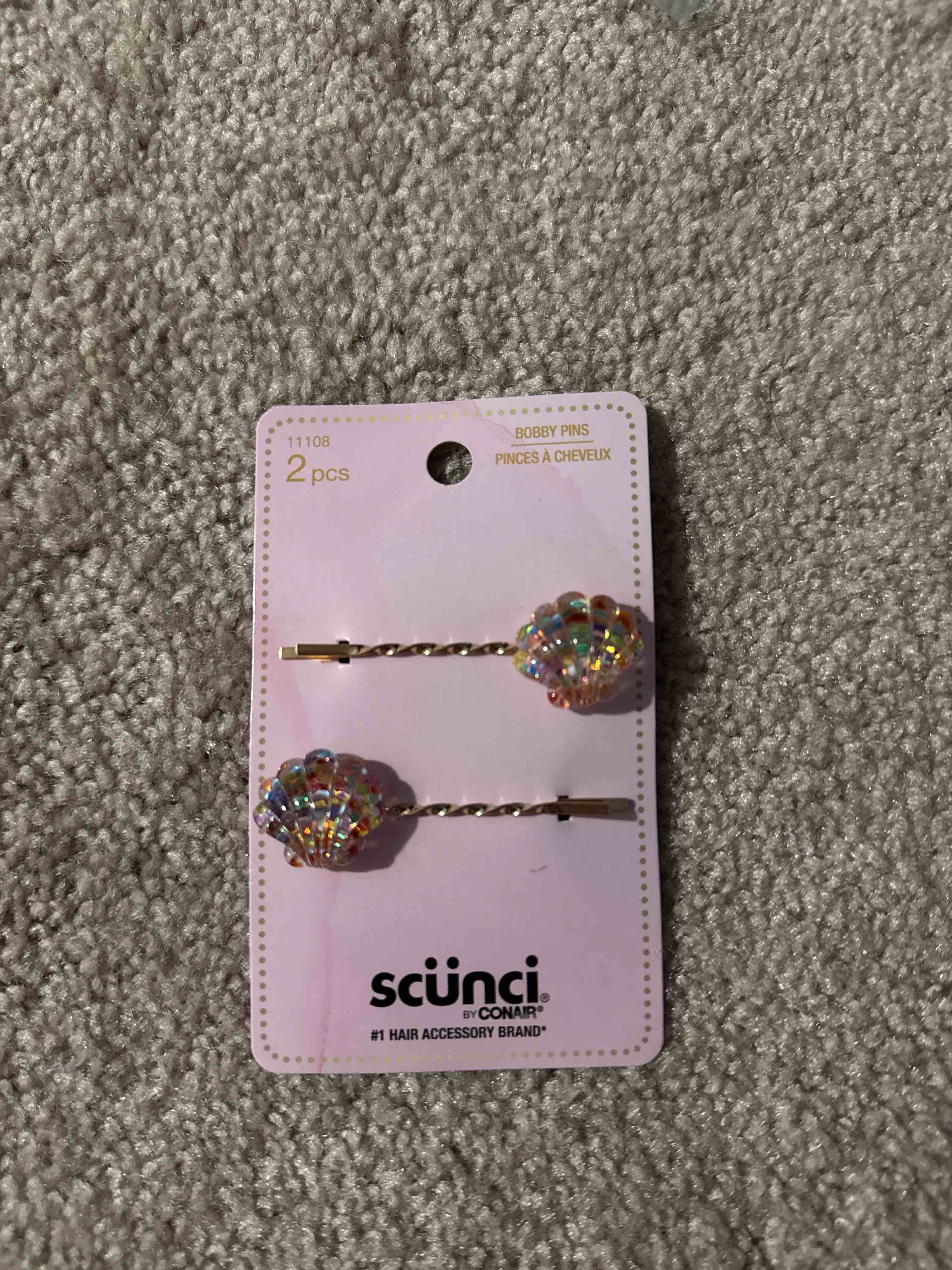 Bobby pins 2pc seashells
