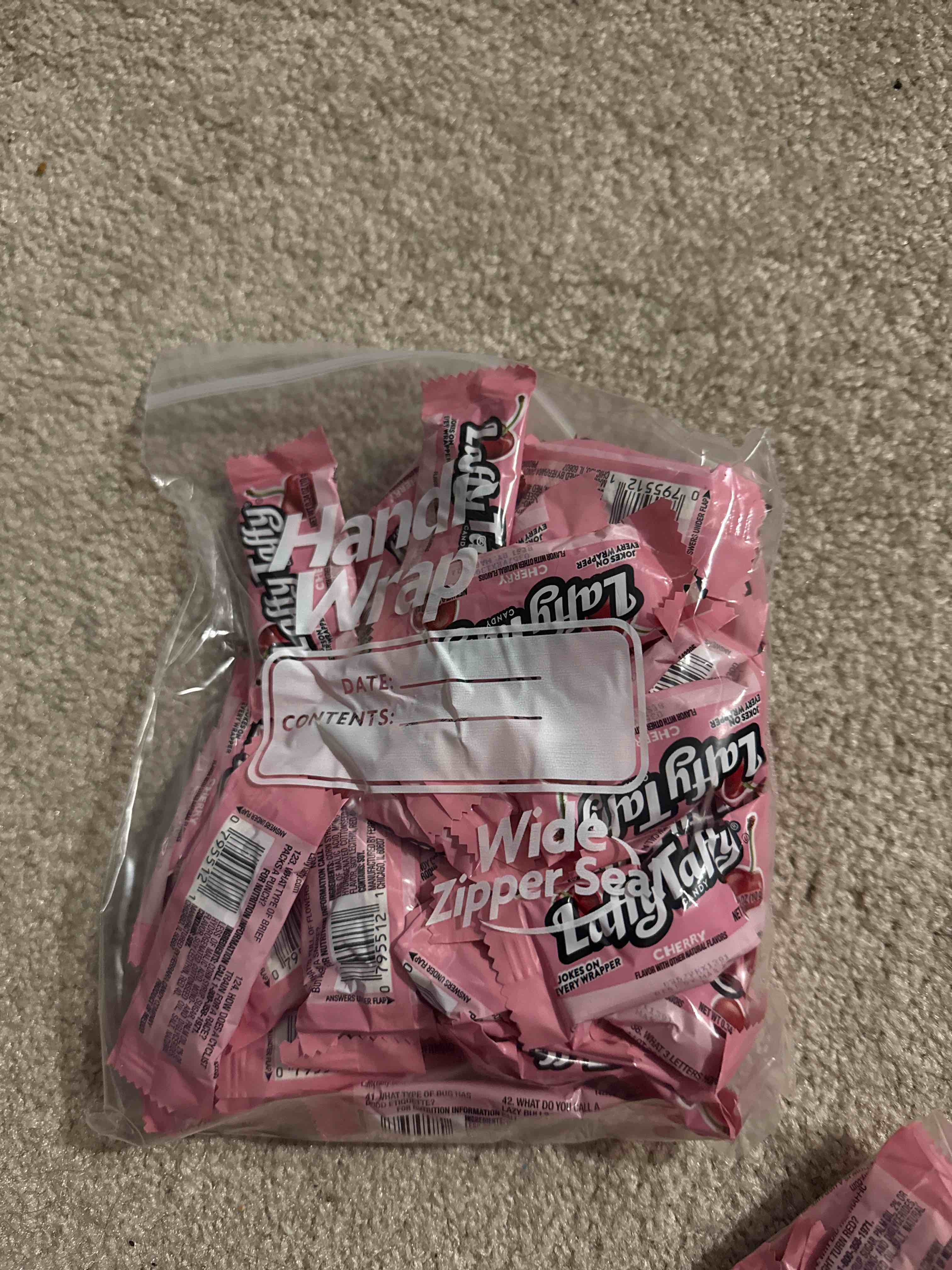 Condition photo showing New/Like New for 1 pound Laffy taffy cherry flavor