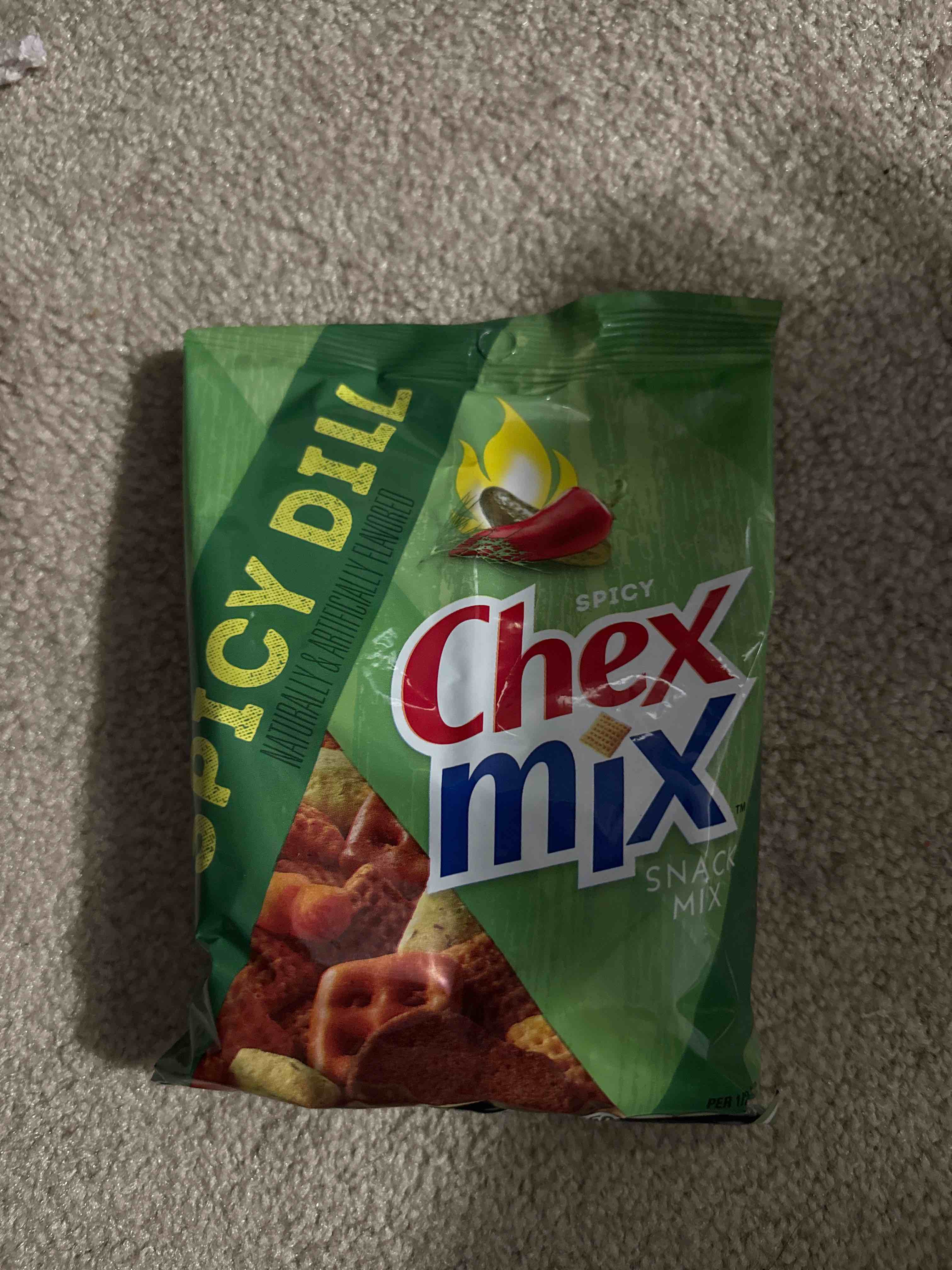 Condition photo showing New/Like New for spicy dill Chex mix bb 12-31-25