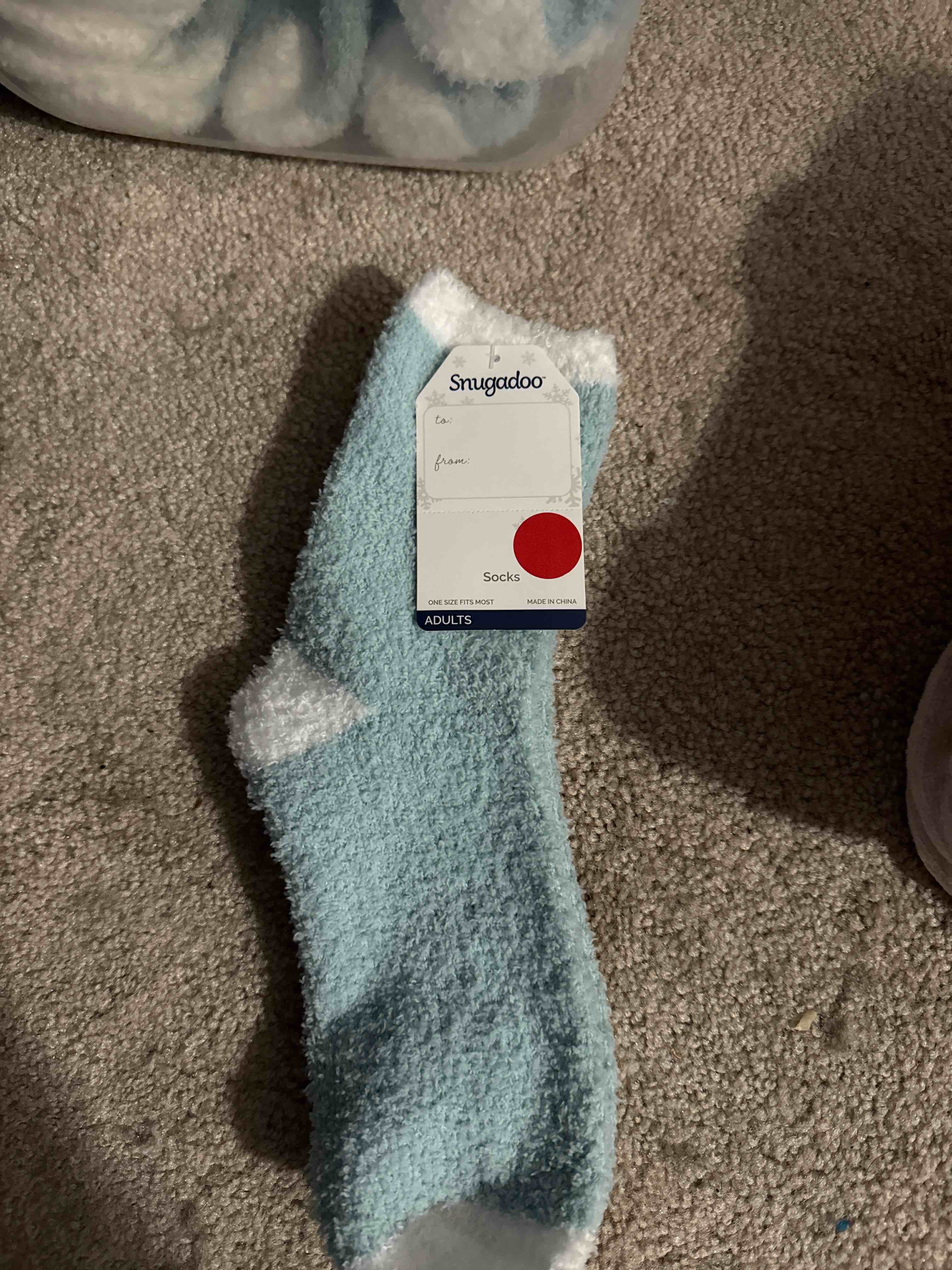 light blue adult socks one size fits most 