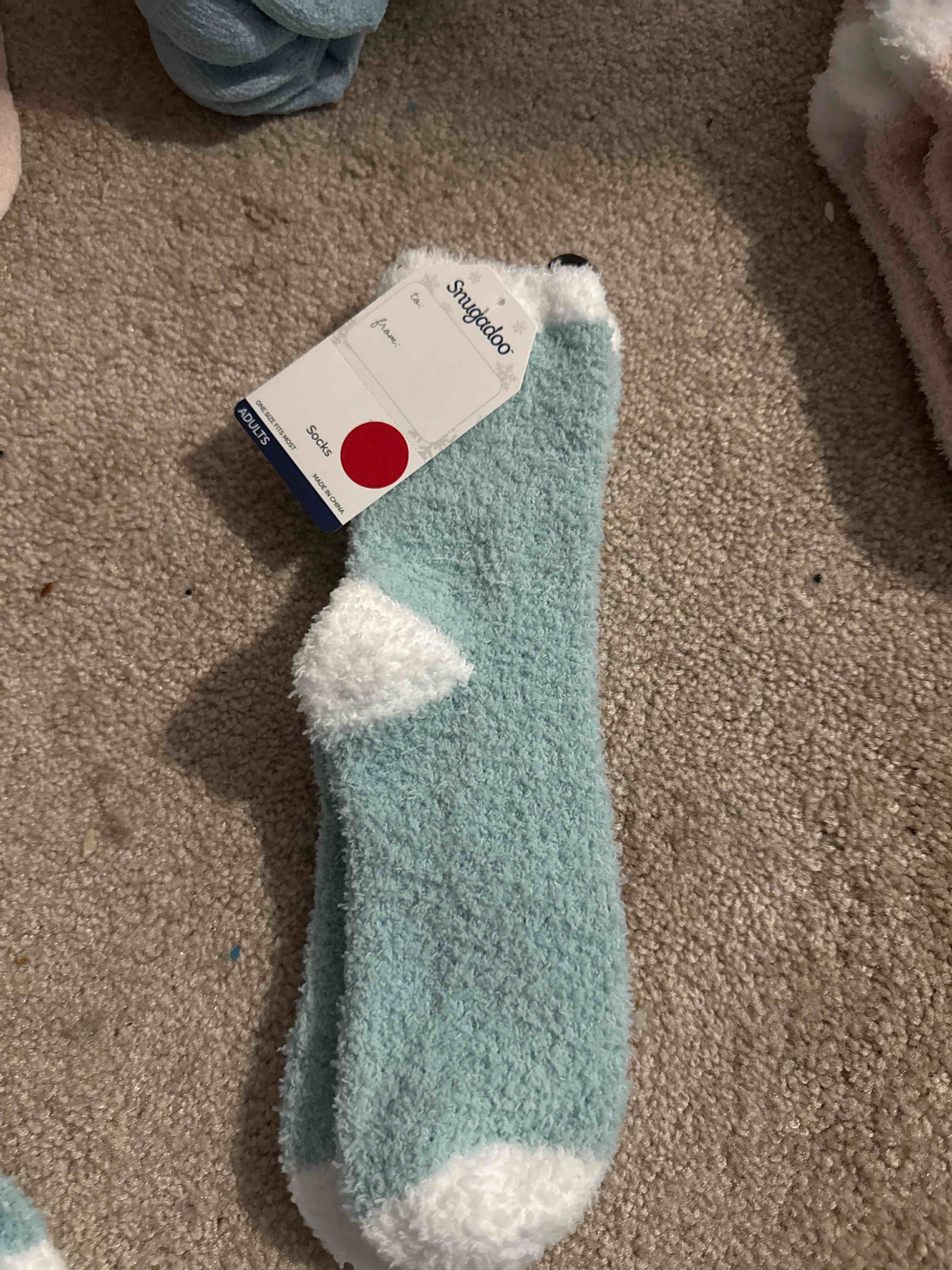 light blue adult socks one size fits most