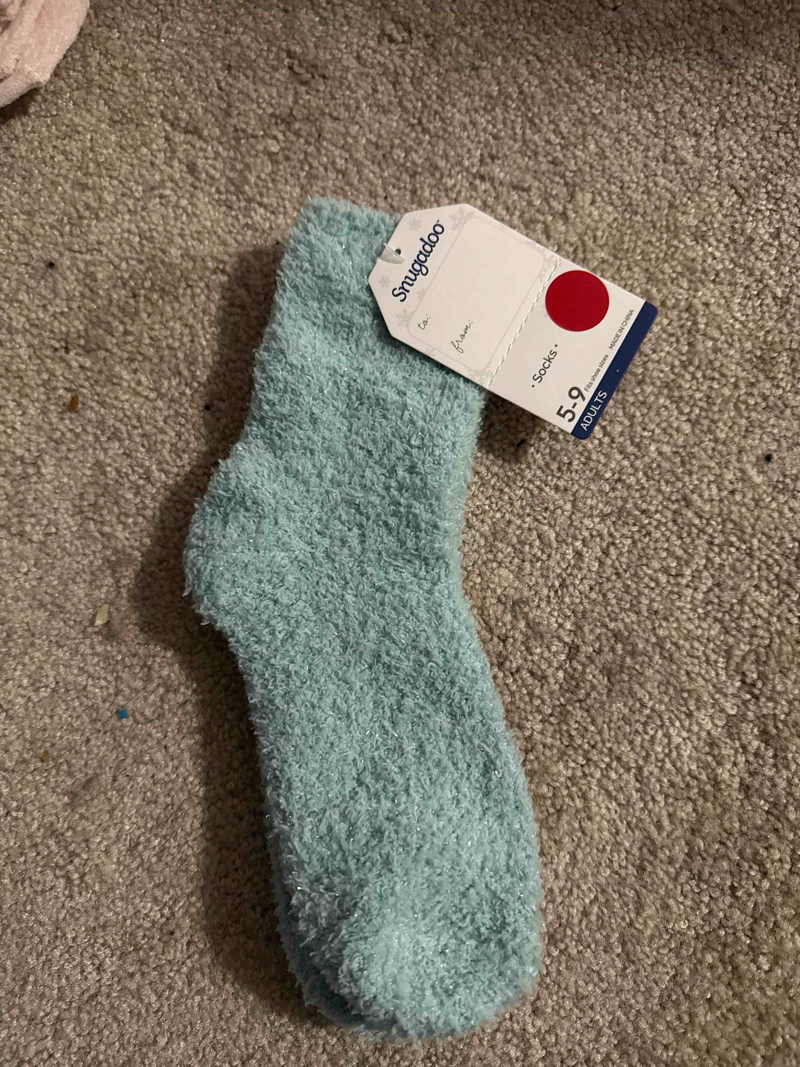 grey sparkles adult socks size 5-9