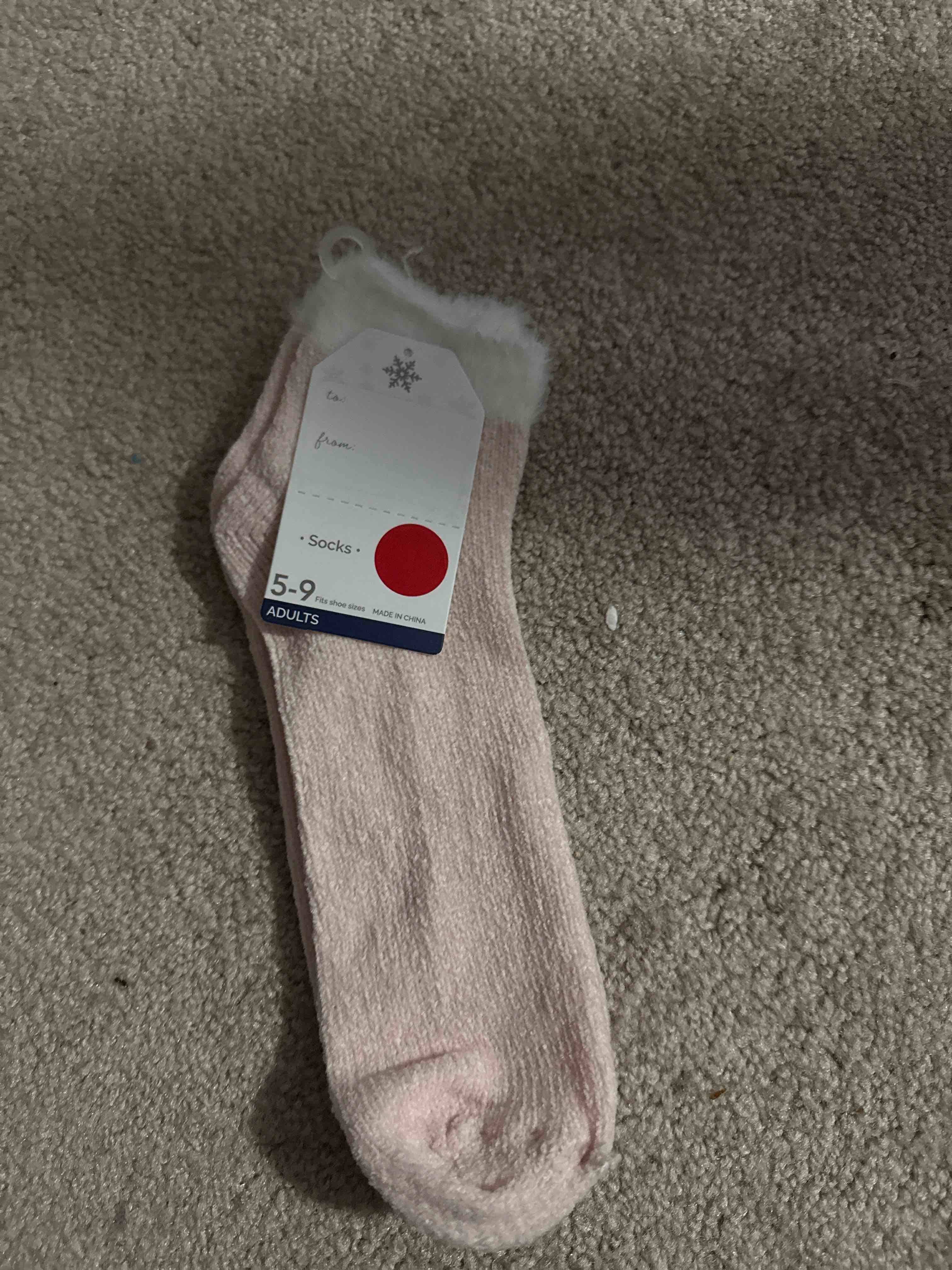 salmon socks size 5-9