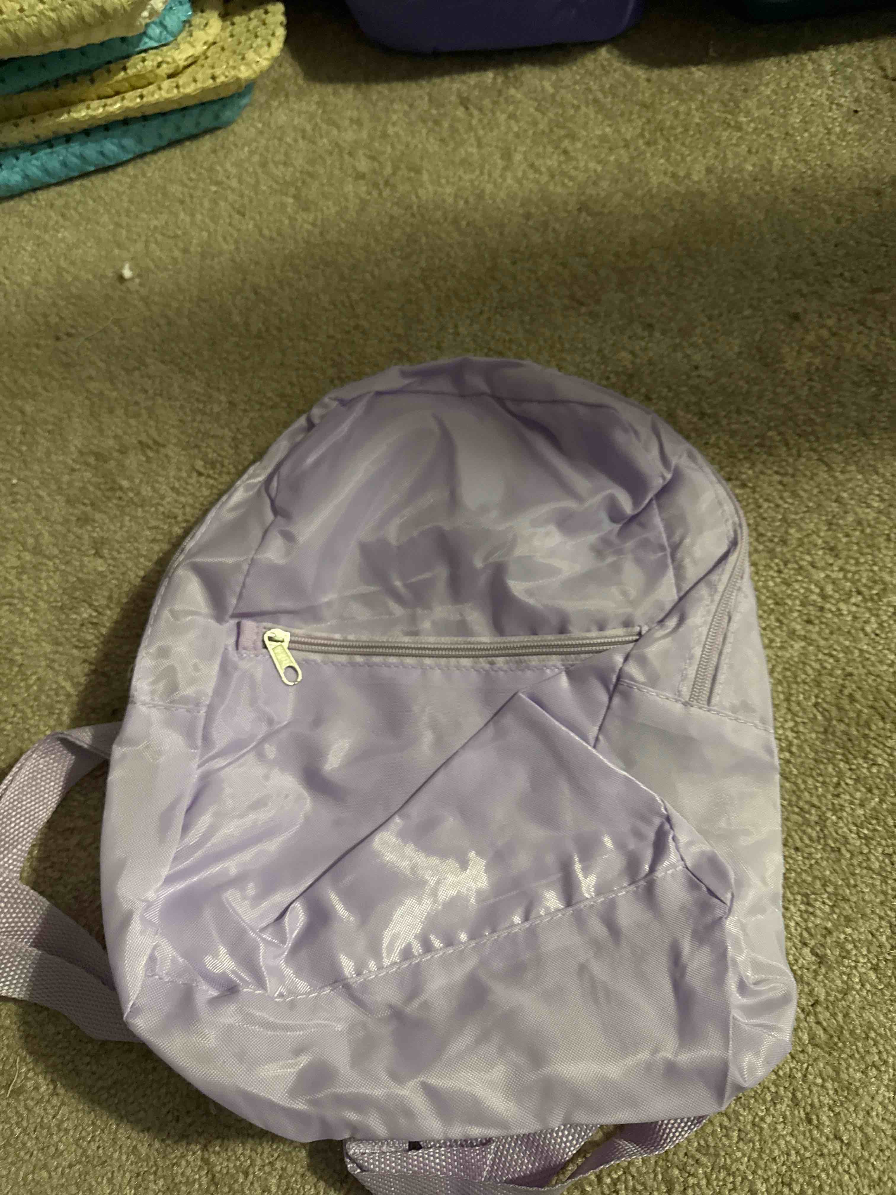purple backpack