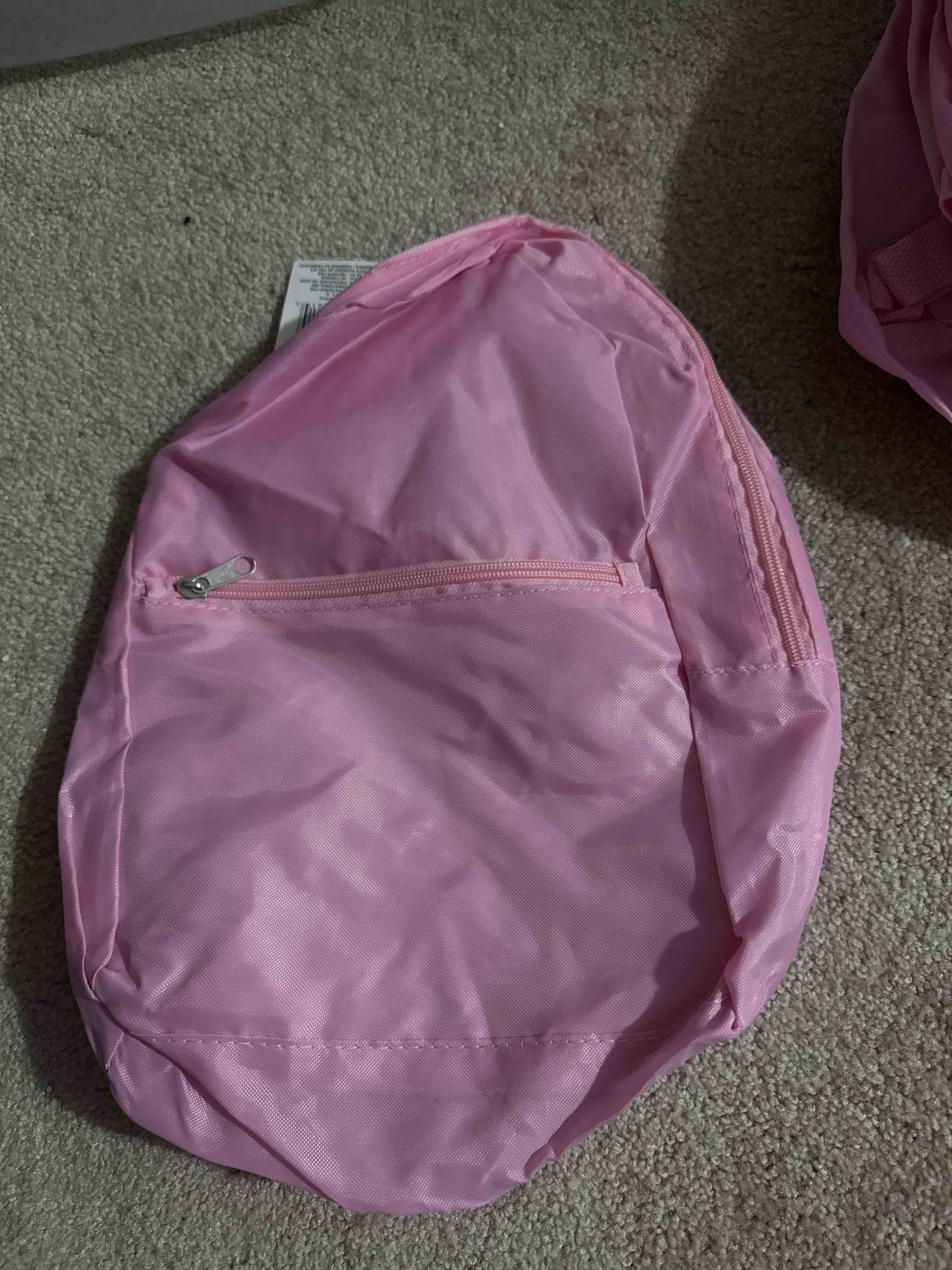 light pink backpack