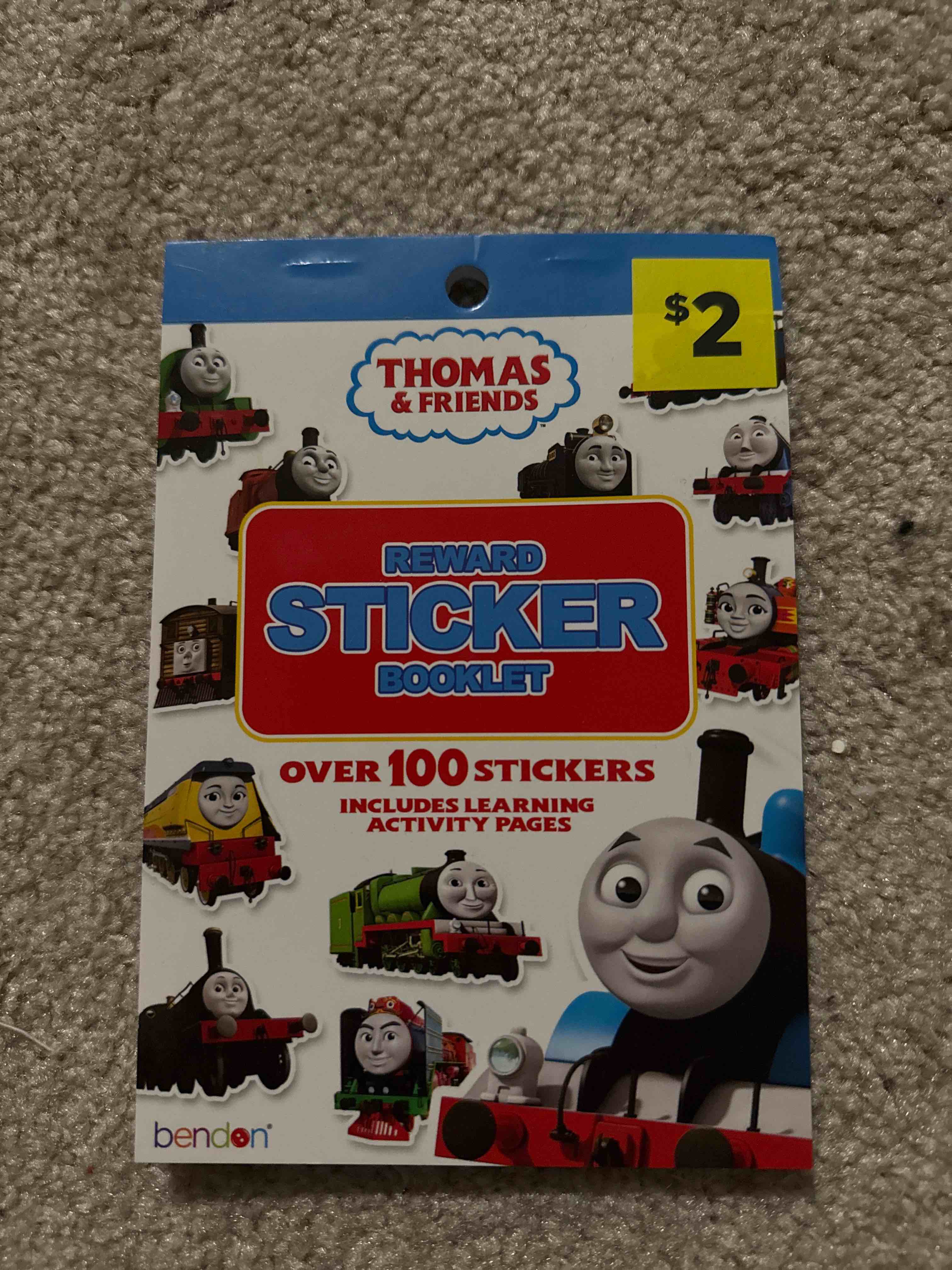 Condition photo showing New/Like New for Thomas and friends reward sticker over 100 stickers