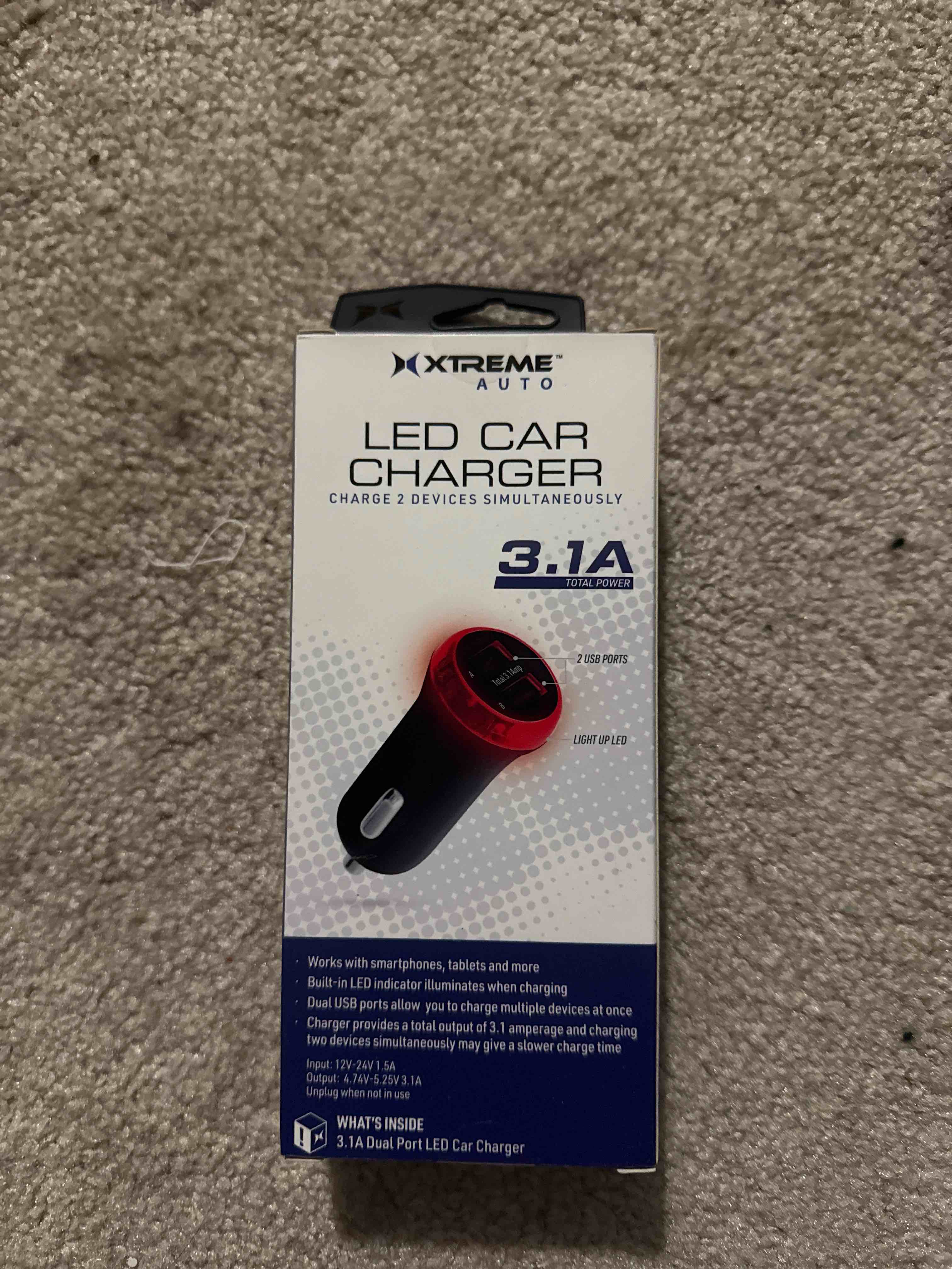 led car charger 3.1a
