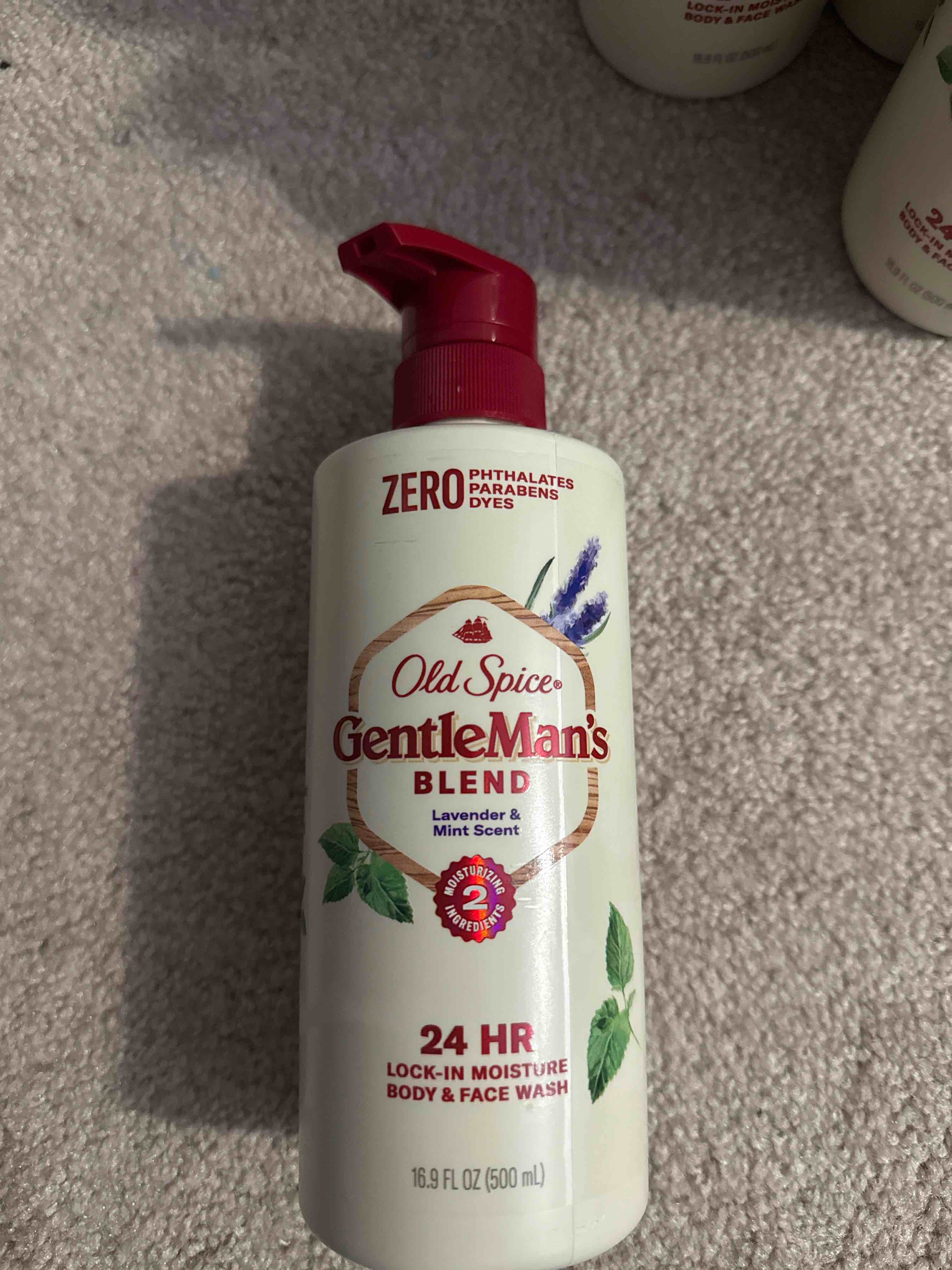 old spice men's body wash gentleman's blend lavender & mint, 16.9 fl oz (pack of 4)