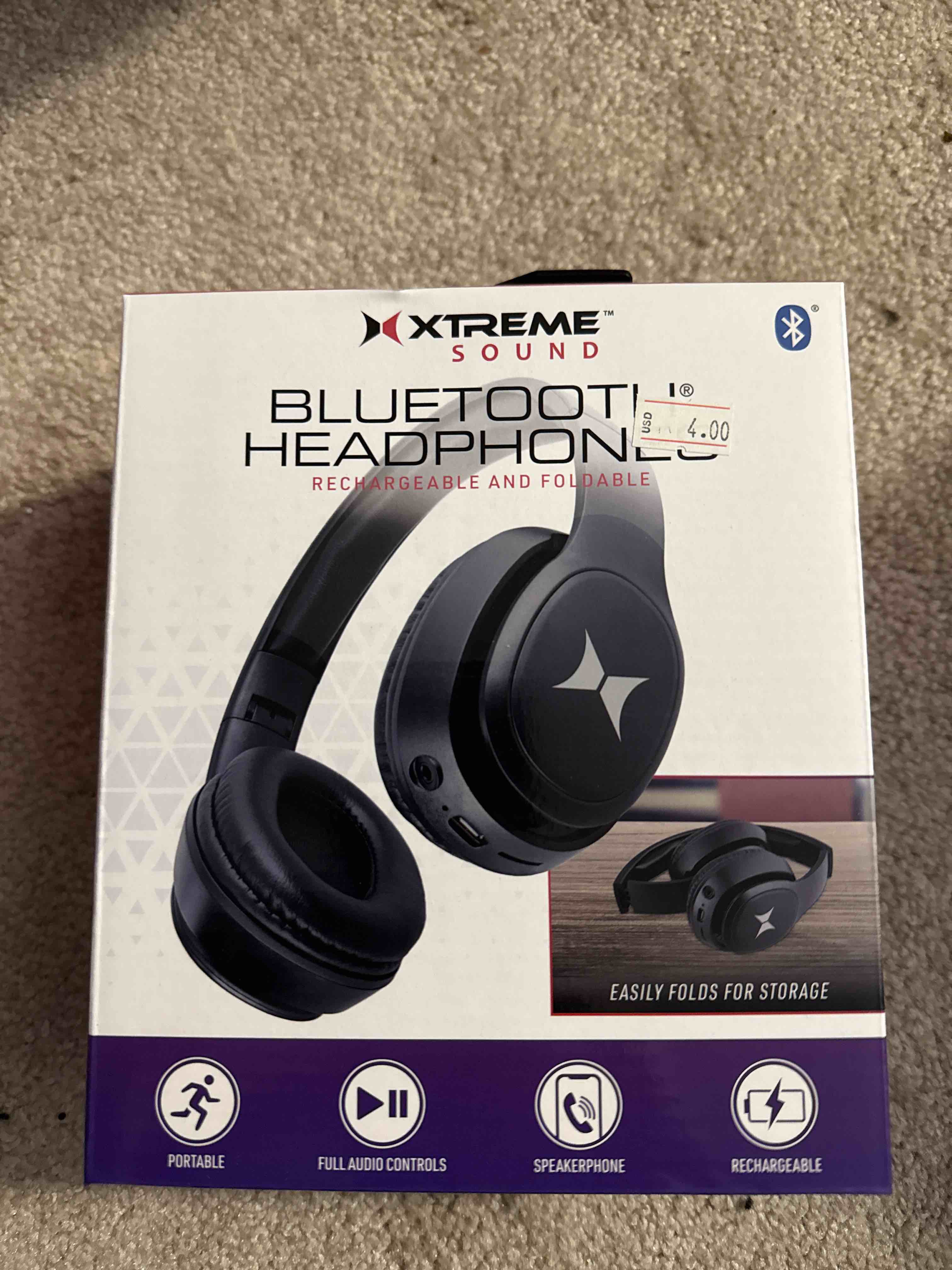 bluetooth headphones rechargeable and foldable
