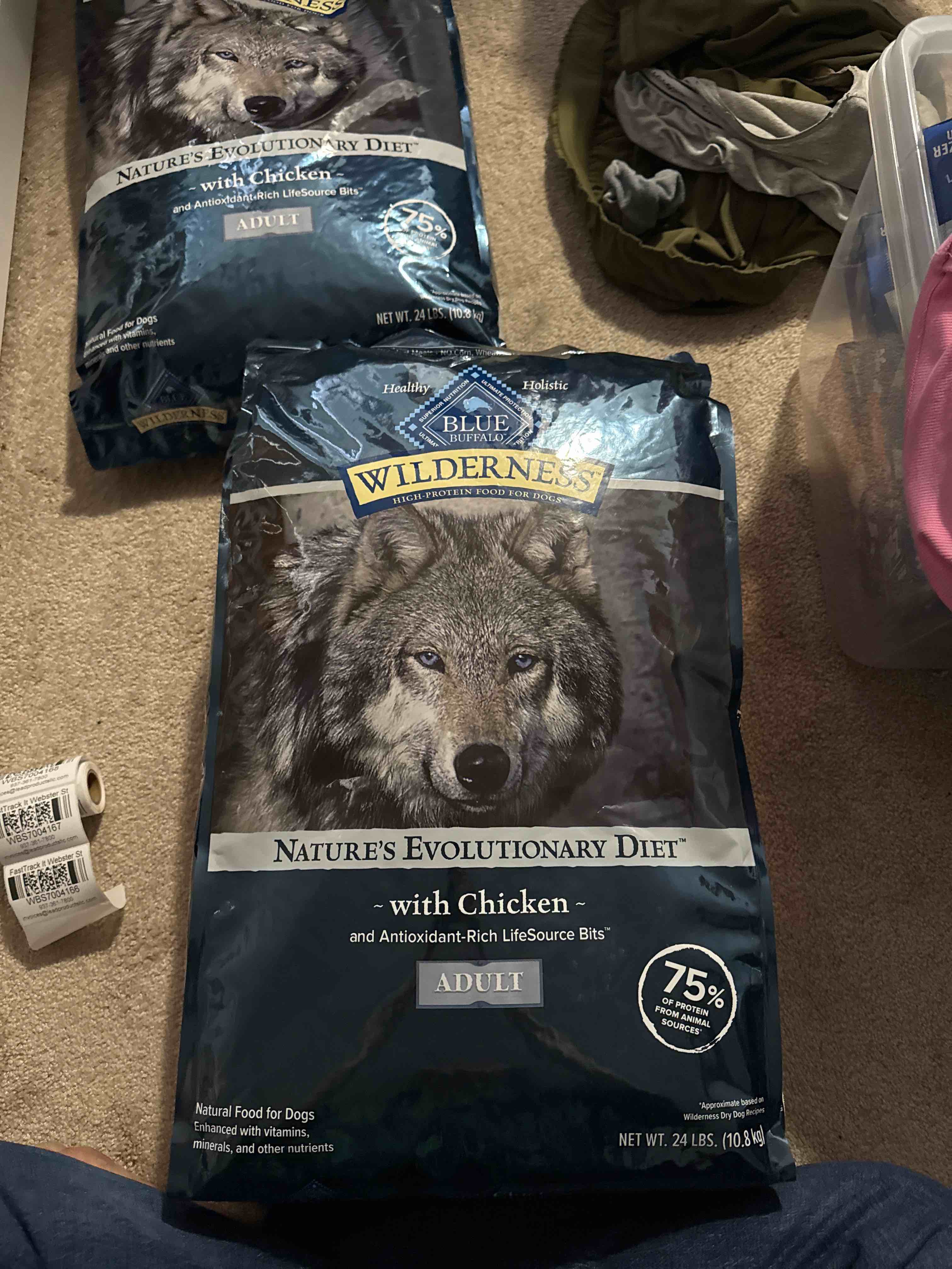 blue wilderness with chicken 24lbs 