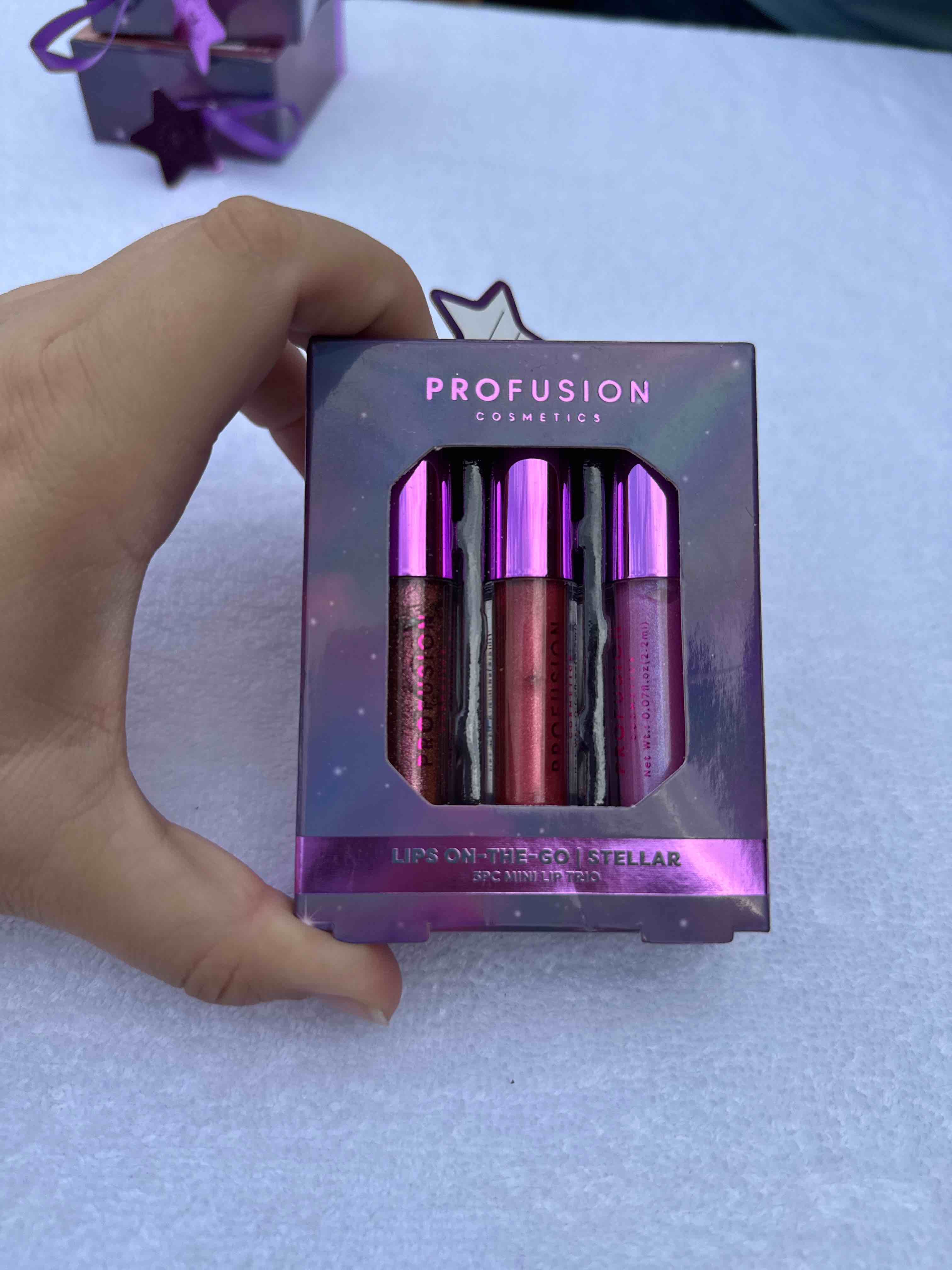 Profusion Cosmetics Lips on the go trio gloss set