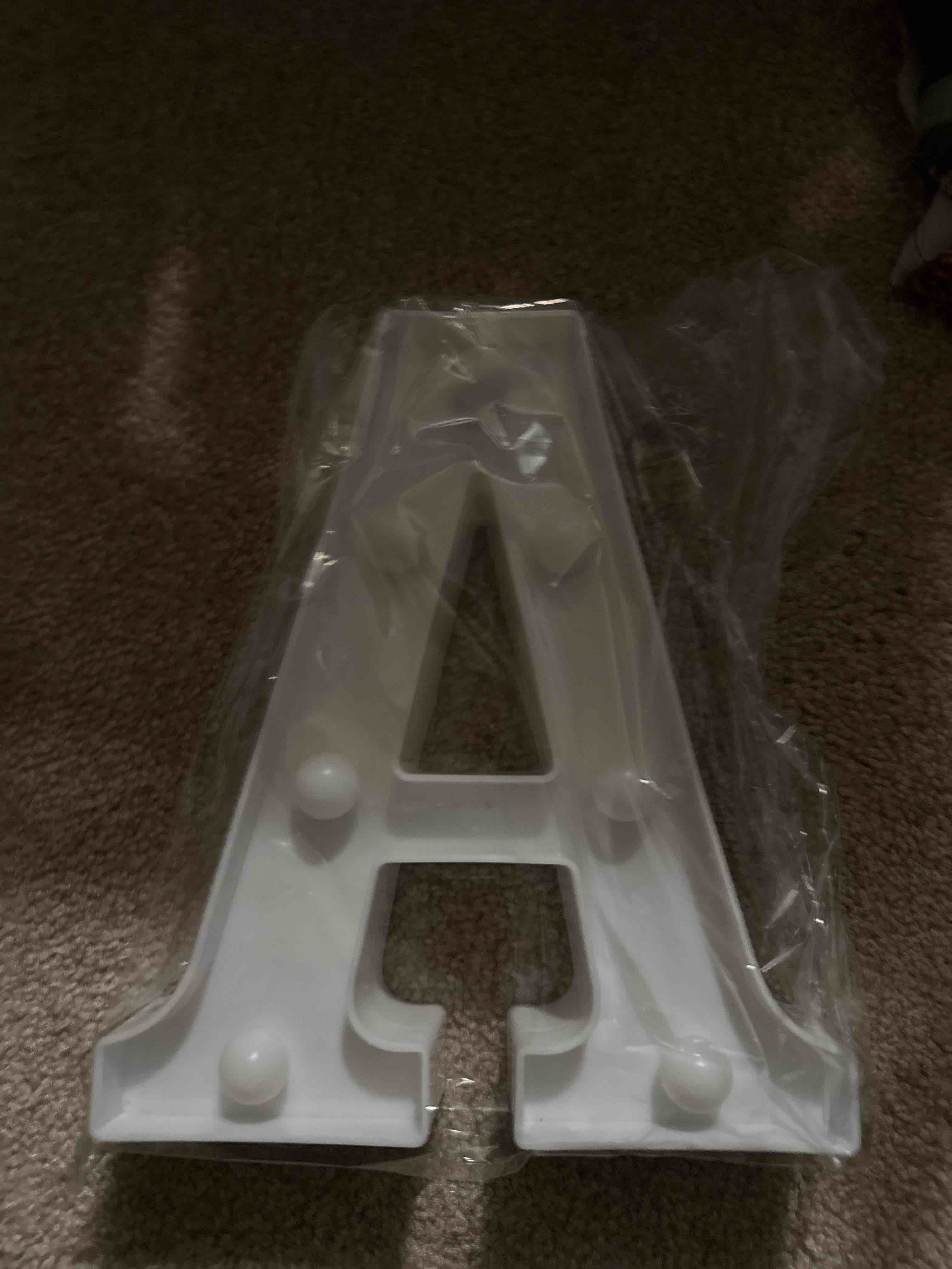 light up letter a