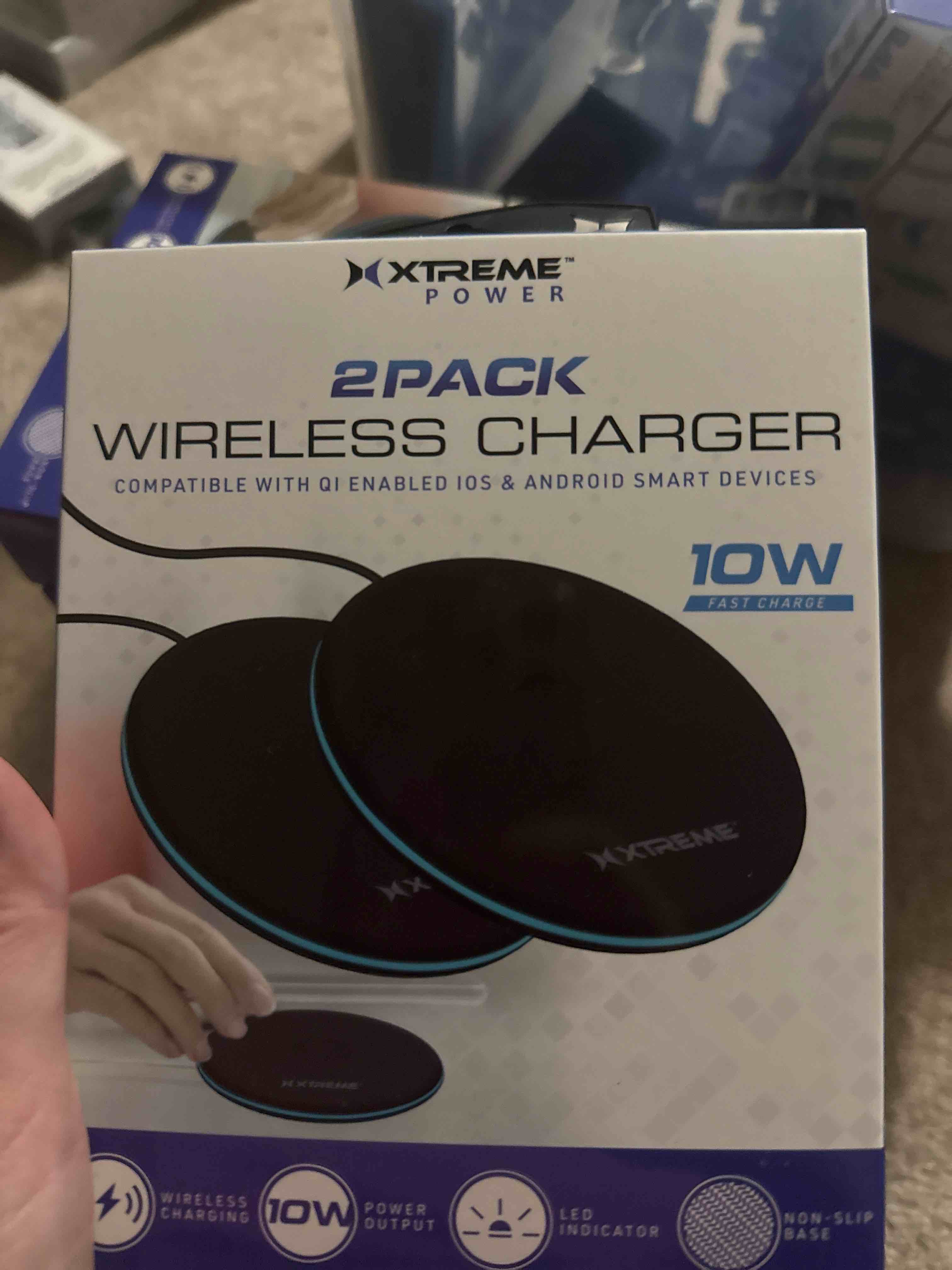 Condition photo showing New/Like New for 2-pack Wireless chargers 