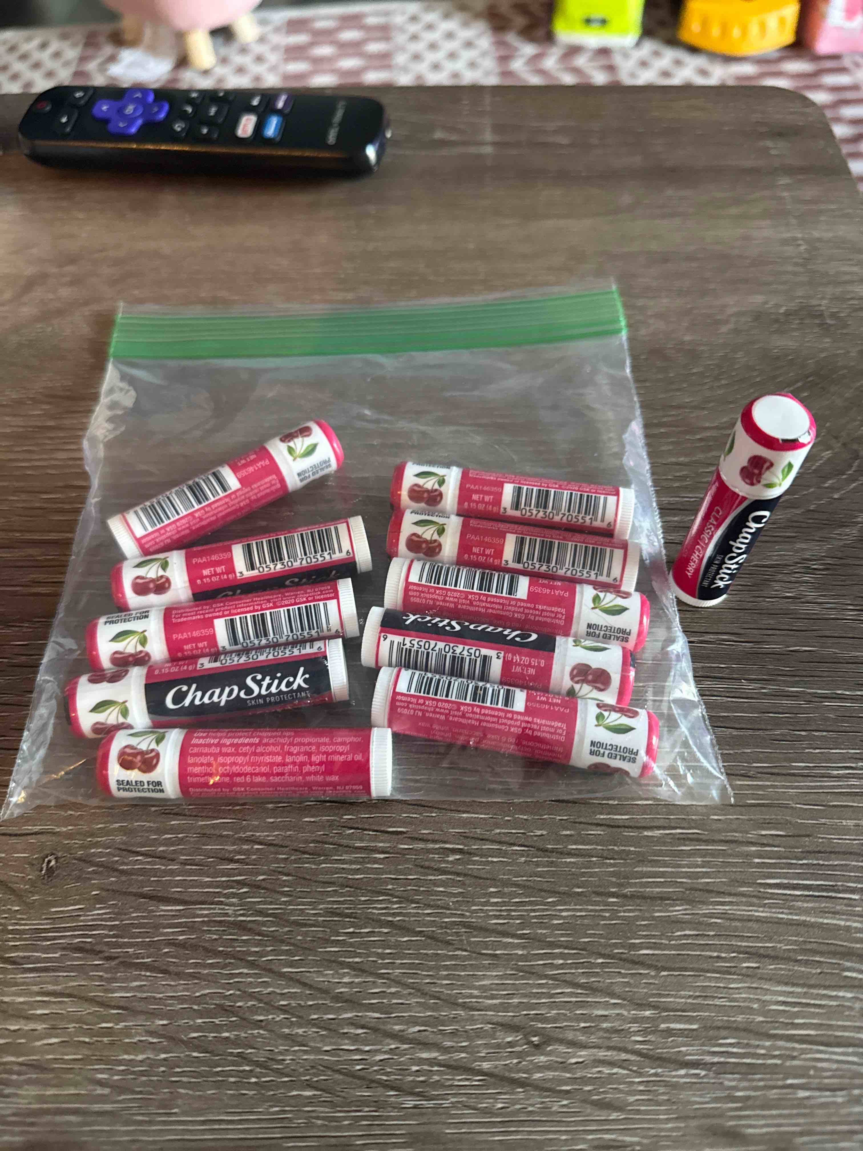 brand new chap stick cherry flavored 