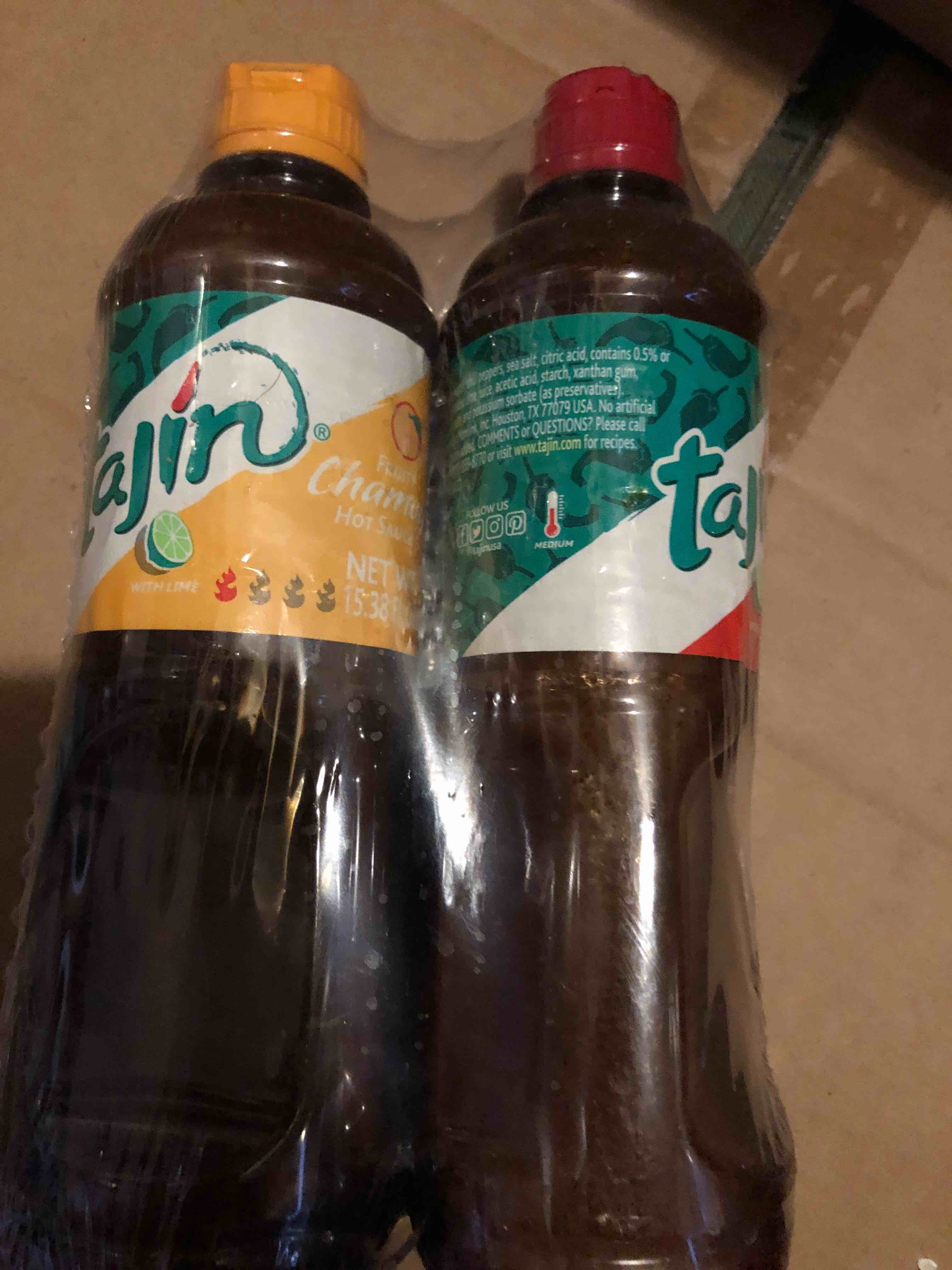 Tajin Fruity Chamoy Sauce 15.38oz and Mild Hot Sauce 15.38oz Bundle (Pack of 2)