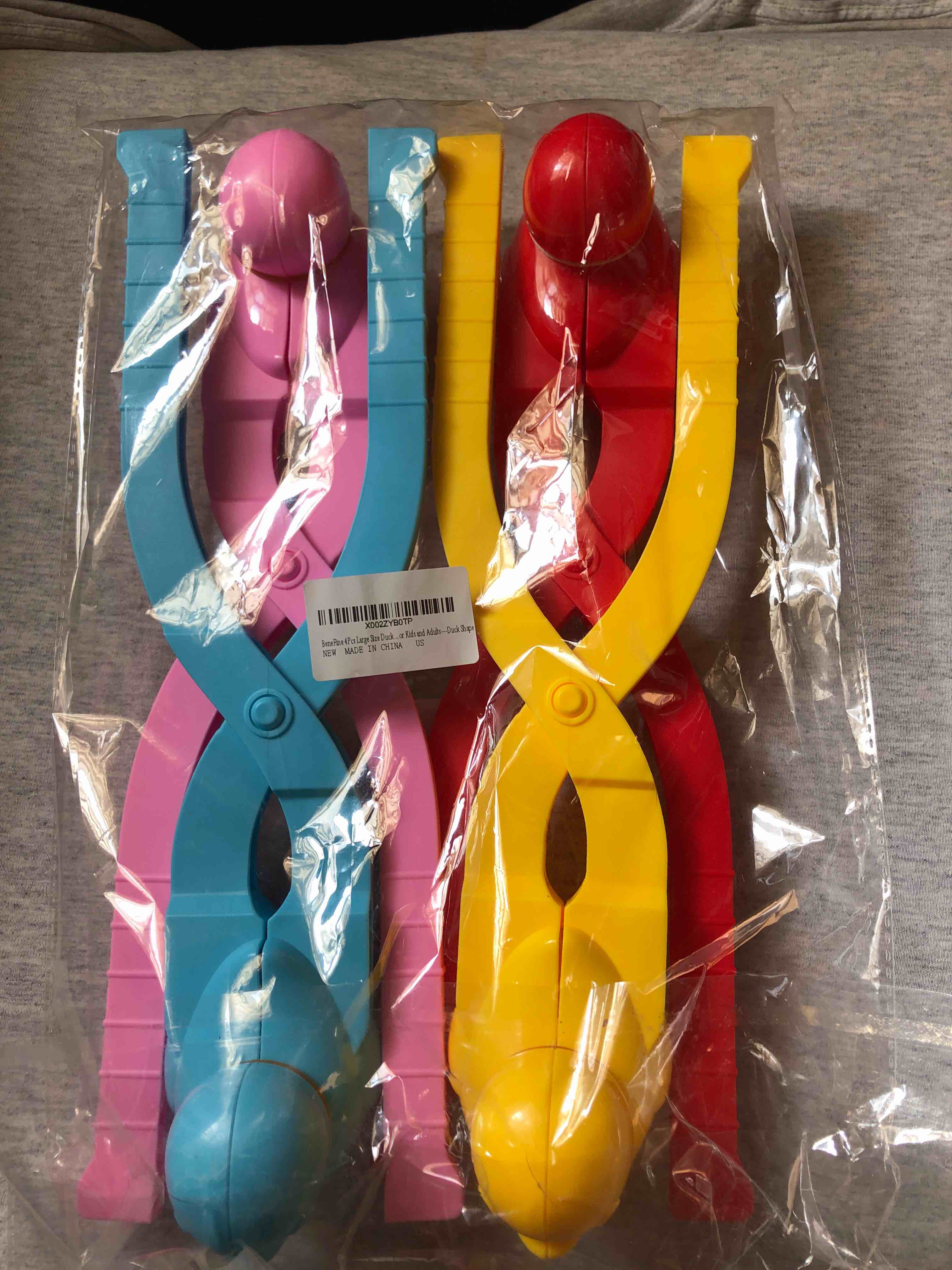 Set of 4 duck snowball makers
