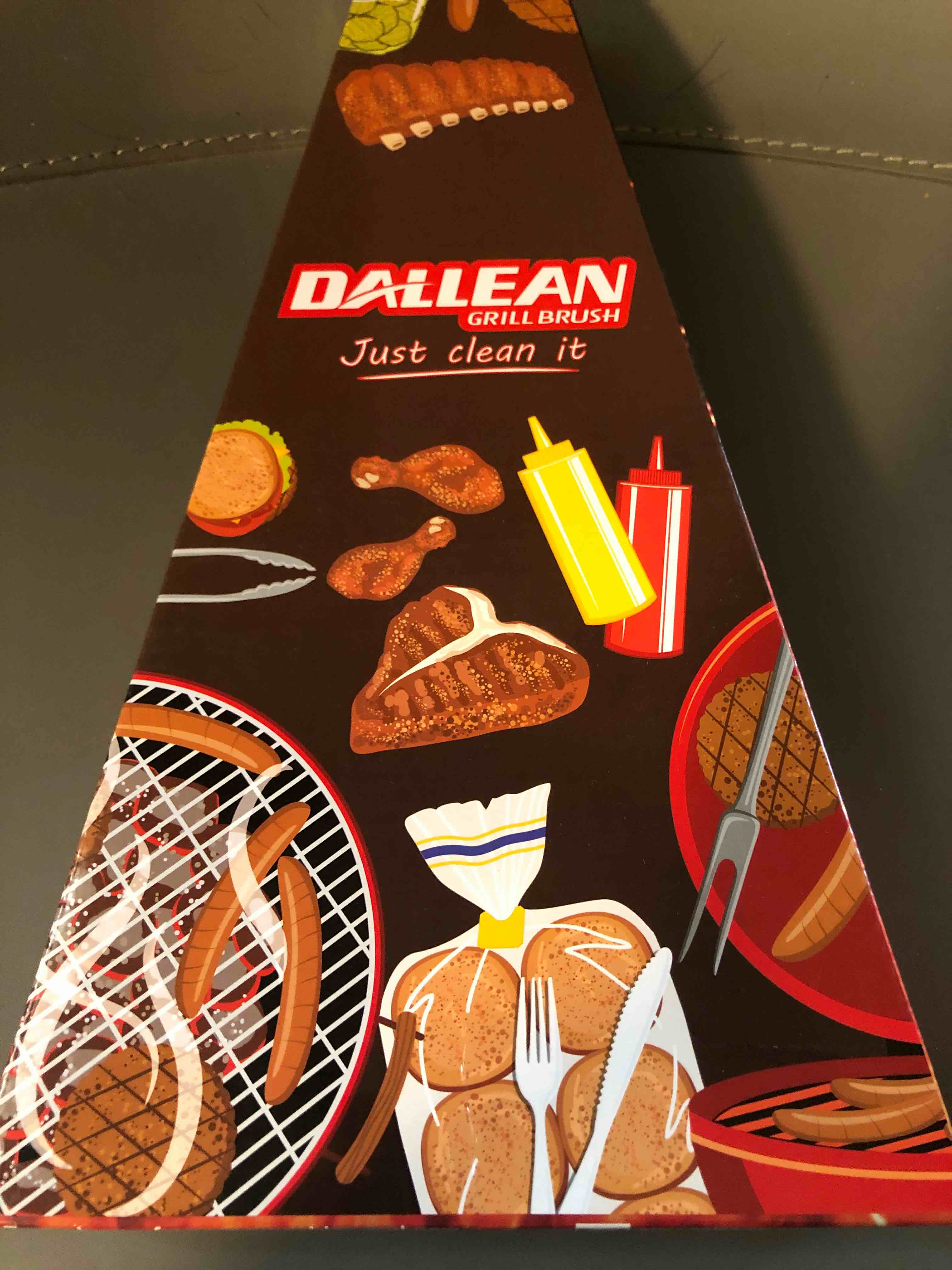 DALLEAN Grill Brush Bristle Free Safe BBQ Brush for Grill 12" Stainless Grill Grate Cleaner Safe Grill Accessories for Porcelain/Weber Gas/Charcoal Grill Great Grilling Accessories Gift BBQ Cleaner