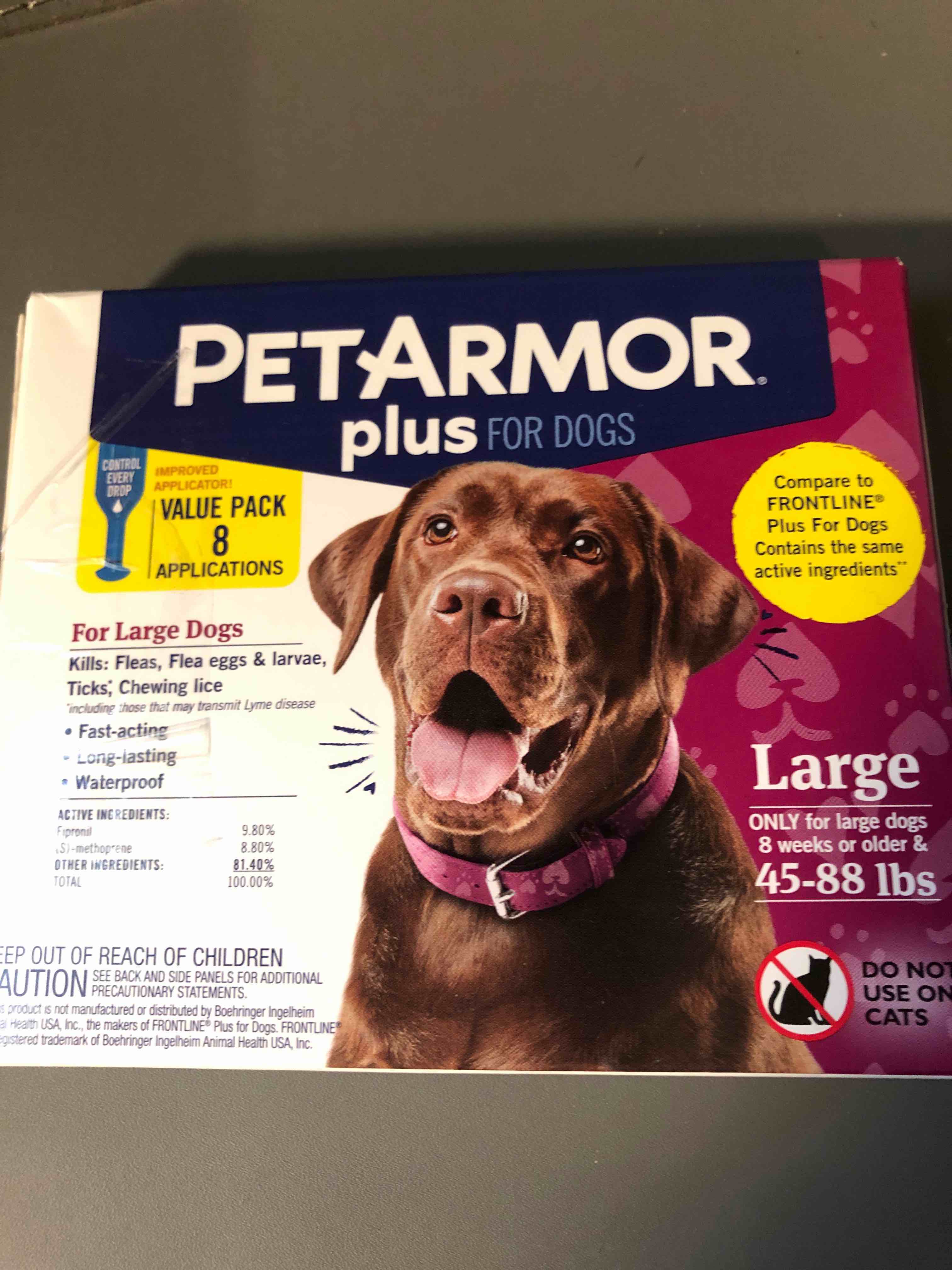 PETARMOR 6 Count Plus for Dogs Flea and Tick Squeeze-On