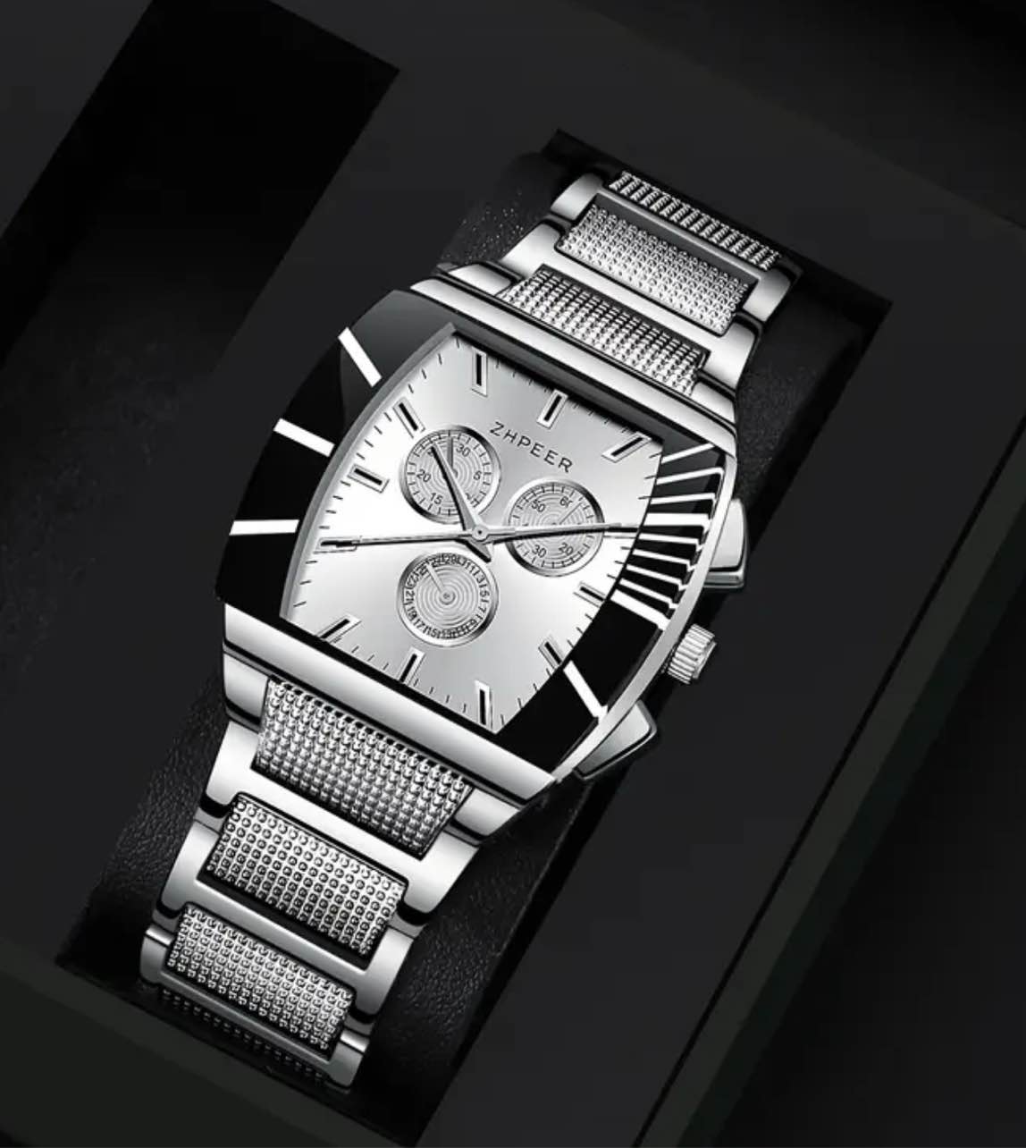 Men’s Exquisite 925 Silver Plated Watch  