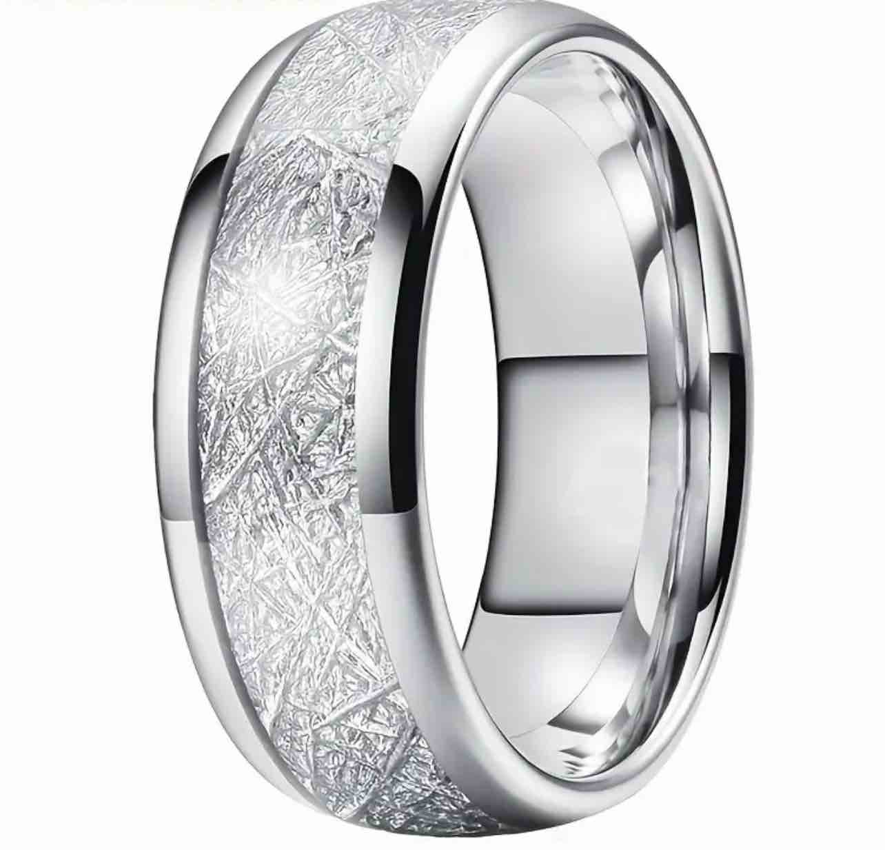 Men’s Luxury 925 Silver Plated Ring Size 13