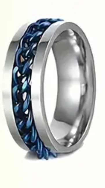 Men’s Luxury 925 Silver Plated Ring Size 11