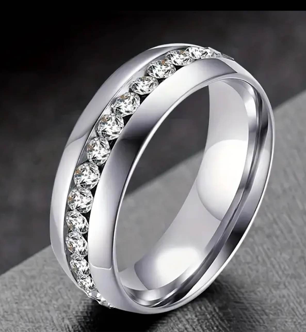 Men’s Luxury 925 Silver Plated Ring Size 12