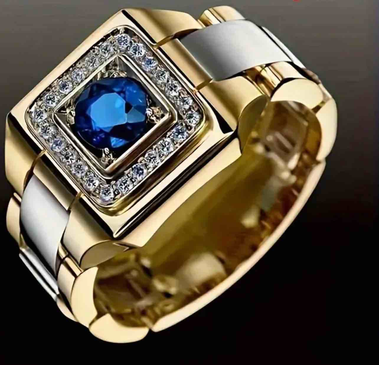 Men’s Luxury 18K Gold  Plated Ring Size 12