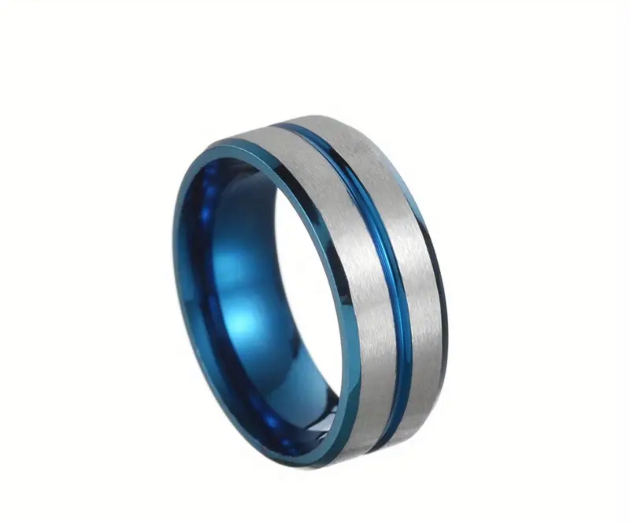 Men’s Luxury 925 Silver Plated Ring Size 11