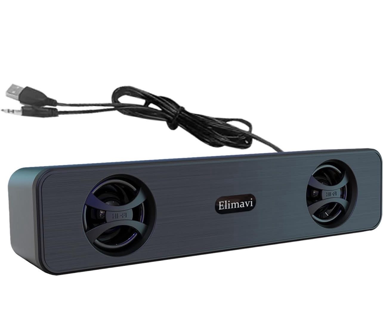 Computer Speakers, USB Powered PC Speakers Wired Stereo Desktop Speakers for Computer, Desktop, Laptop, PC, Pad