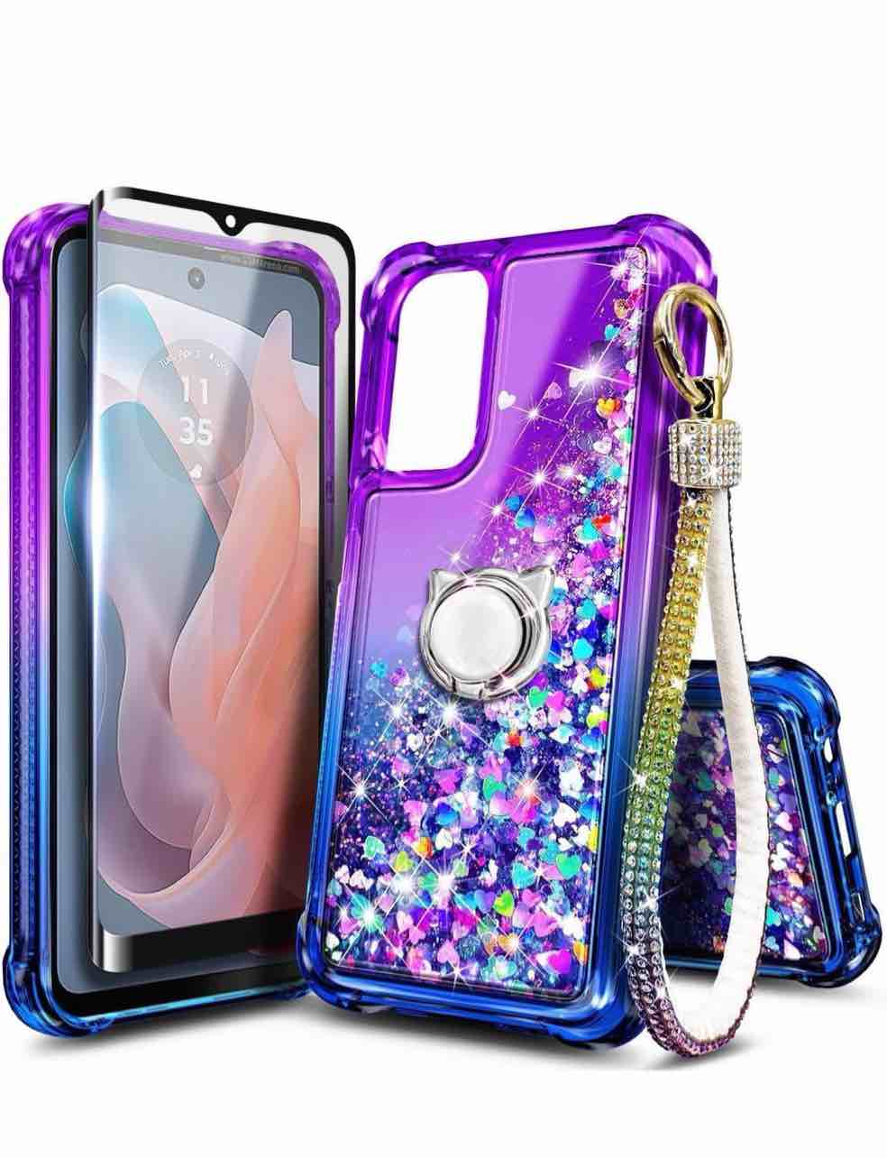 Phone Case Designed for Motorola Moto G Power 5G Purple/Blue