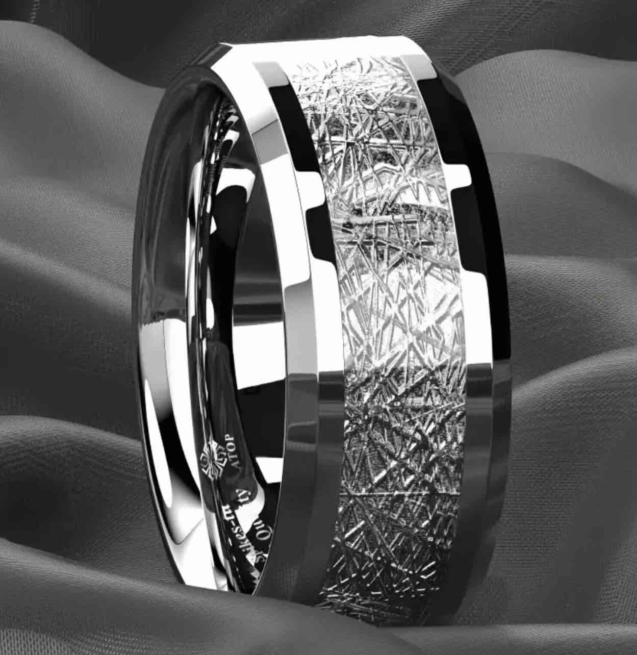 Men’s Luxury 925 Silver Plated Ring Size 12