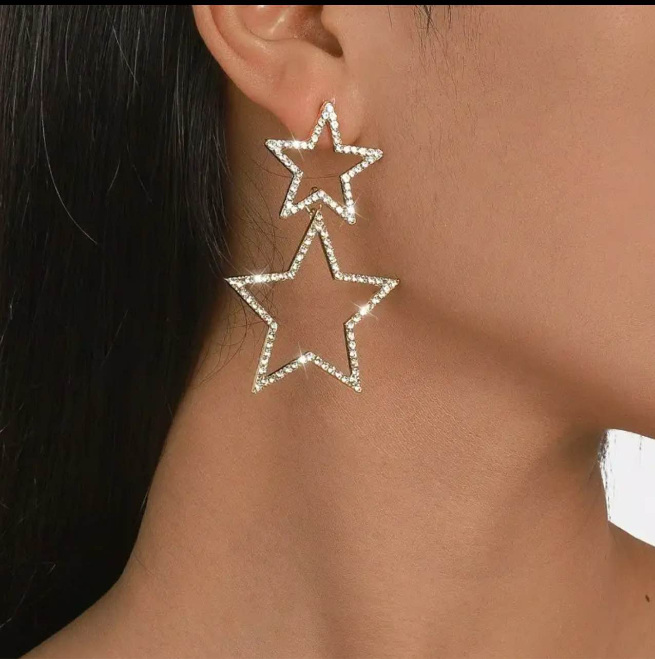 Beautiful 925 Silver Plated Sapphire Earrings