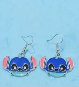 Beautiful 925 Silver Plated Stitch Earrings 