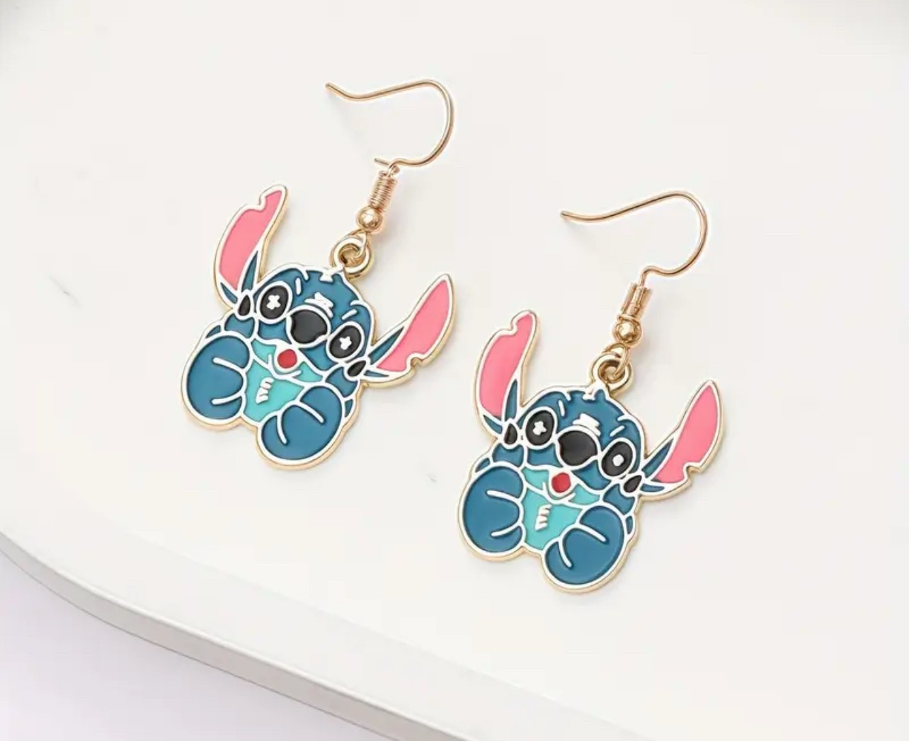 Beautiful Disney Stitch 925 Silver Plated Earrings