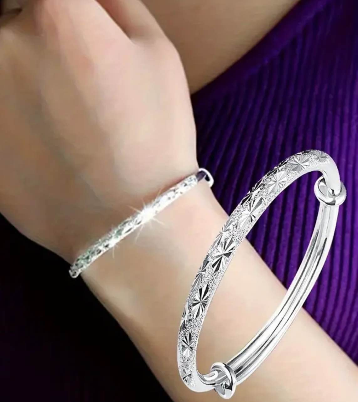 Beautiful 925 Silver Plated Bracelet 