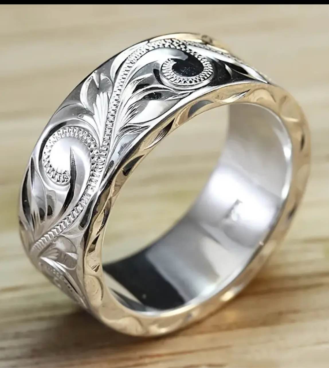  Beautiful 925 Silver Plated Ring Sz 10