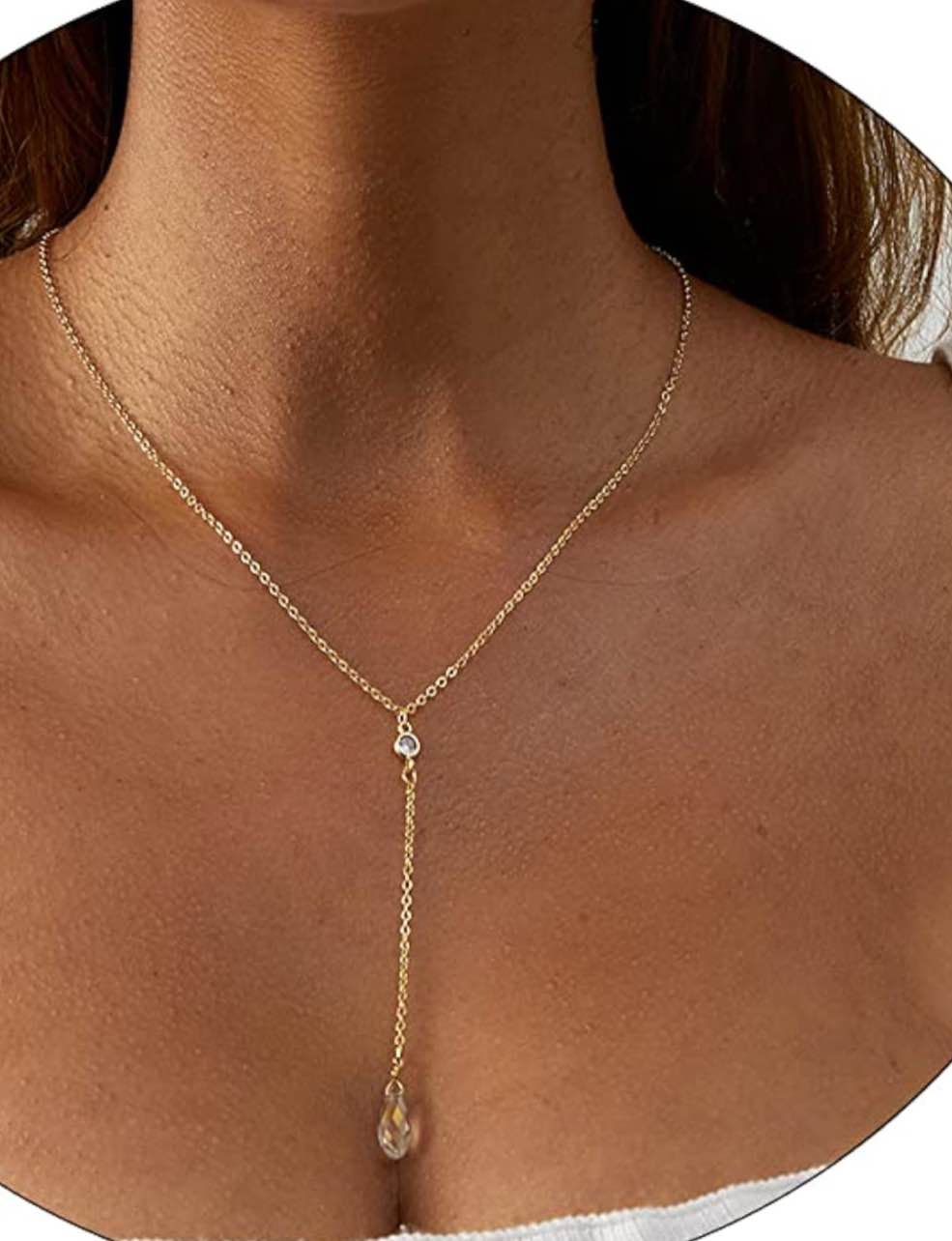Gorgeous 925 Silver 18K Gold Plated Necklace 